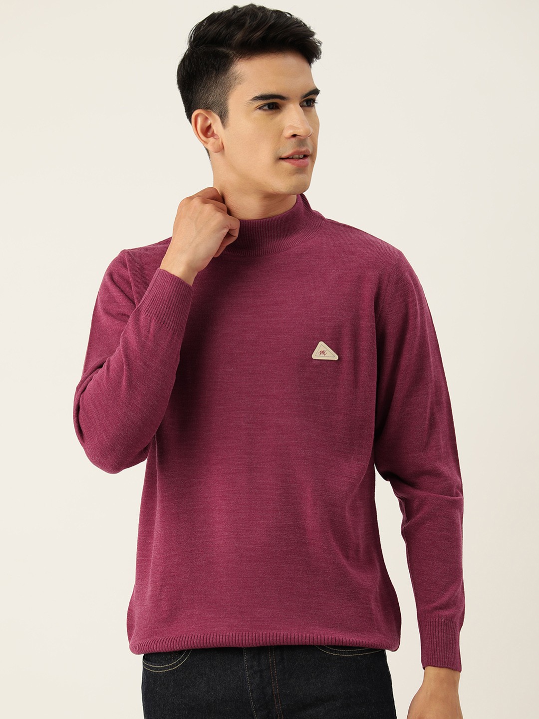 

Monte Carlo Men Pink Woollen Pullover