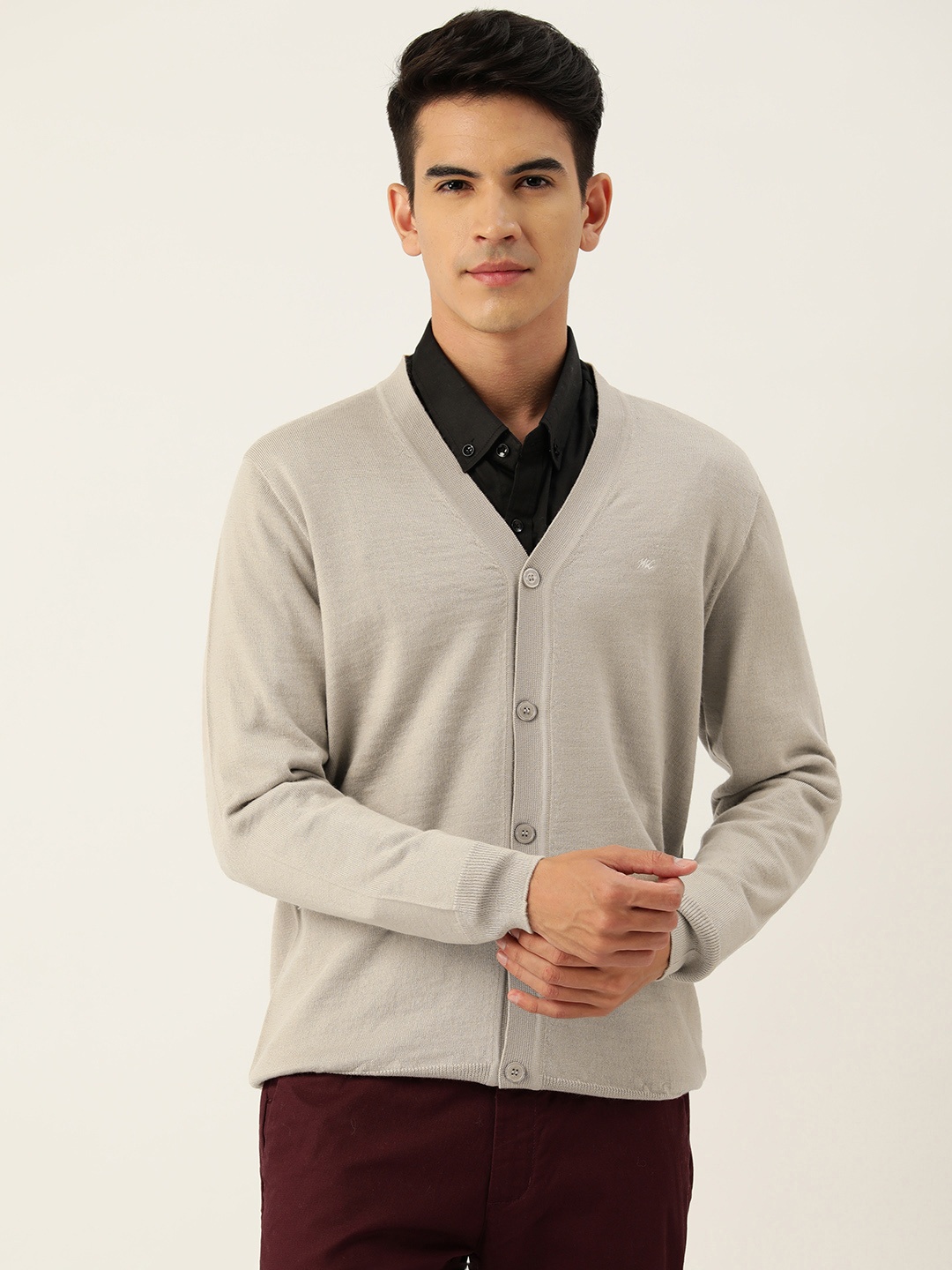 

Monte Carlo Men Woollen Cardigan, Beige