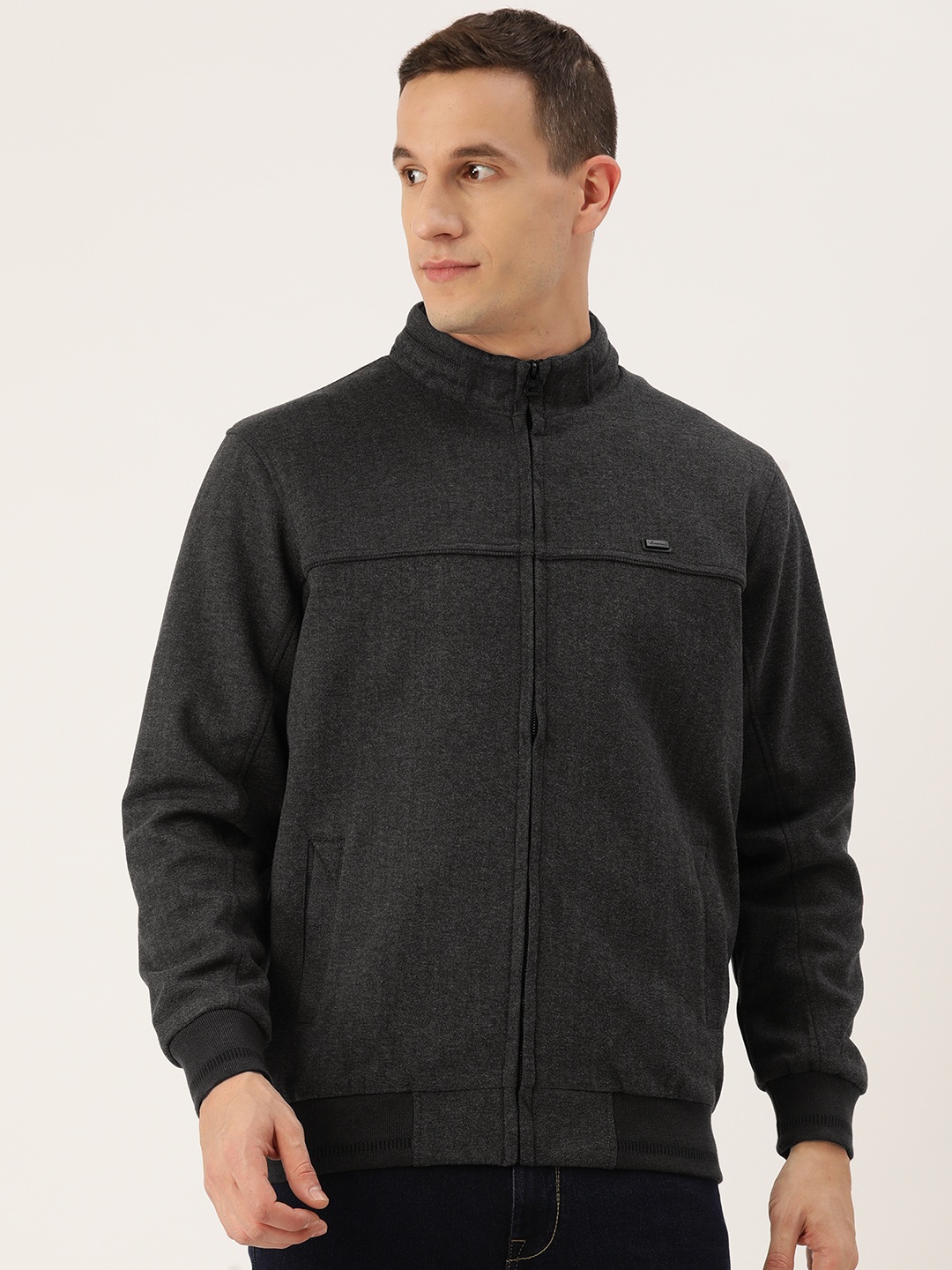 

Monte Carlo Knitted Bomber Jacket, Charcoal
