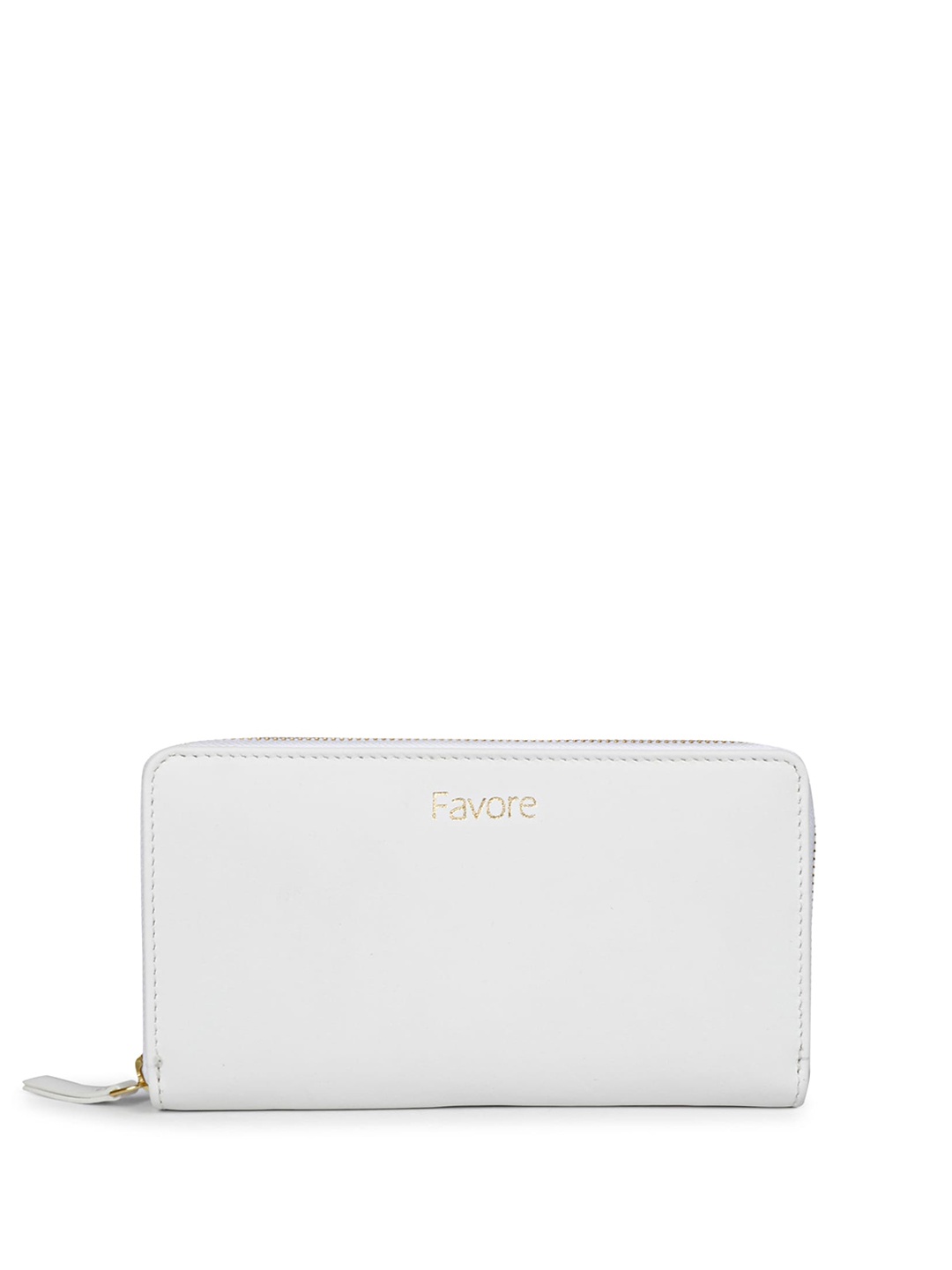 

Favore Solid Leather Purse Clutch, White