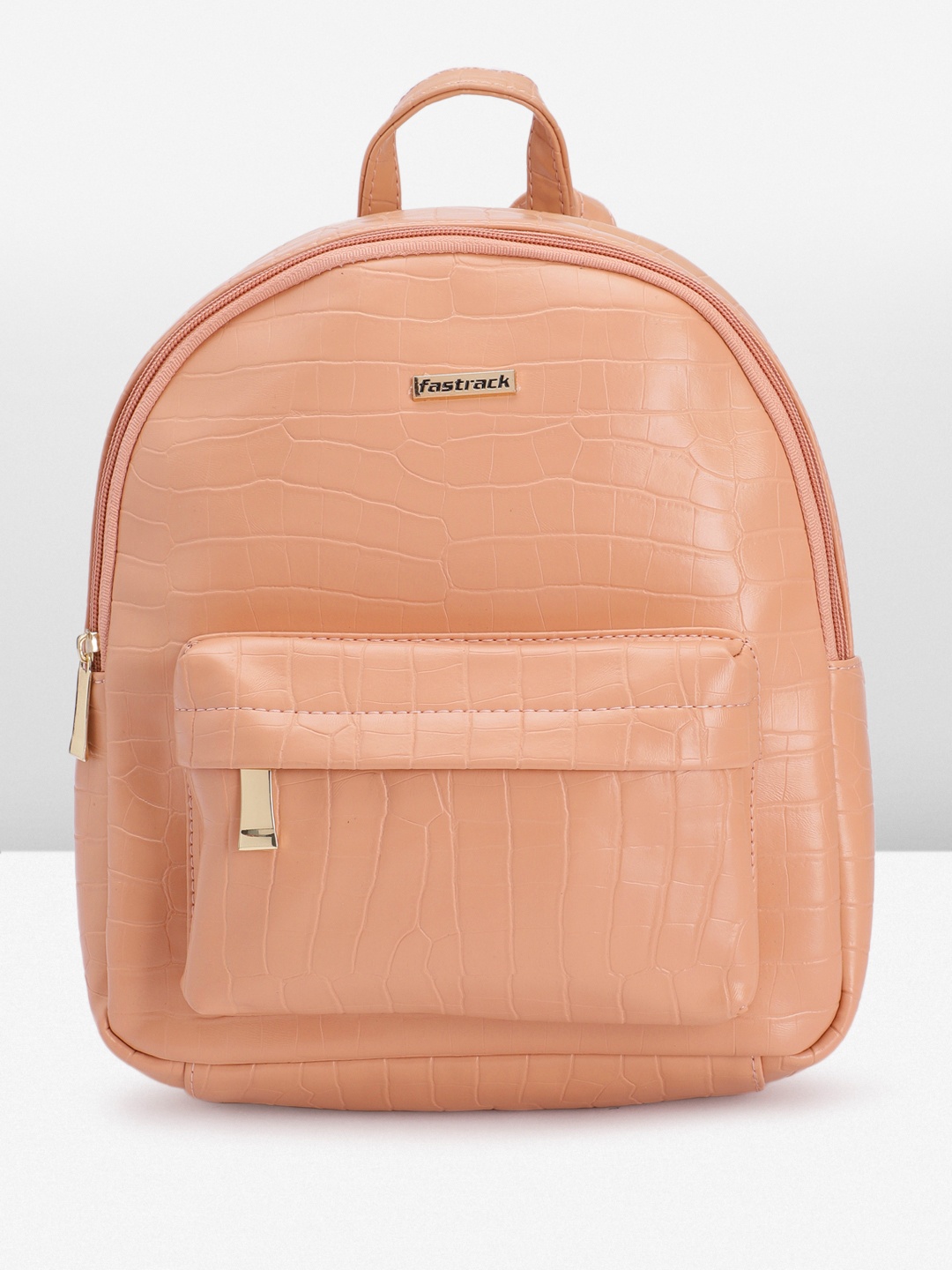 

Fastrack Women Animal Textured Backpack, Nude