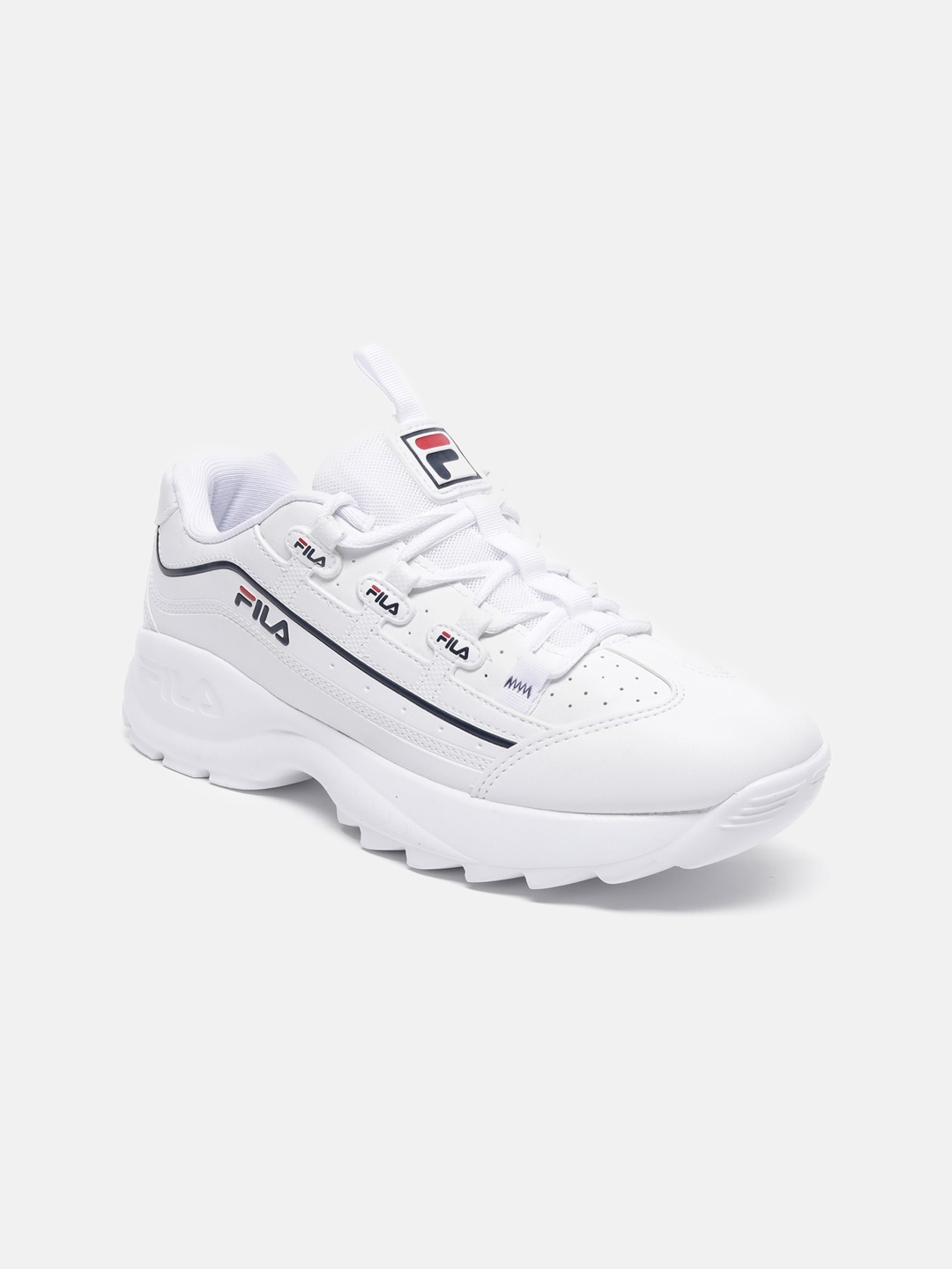 

FILA Women Lace-Up Sneakers, White