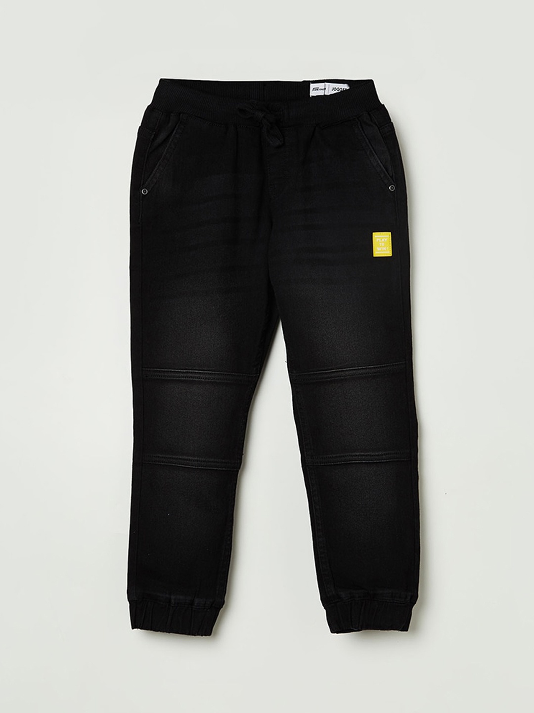 

Fame Forever by Lifestyle Boys Joggers Light Fade Stretchable Jeans, Black