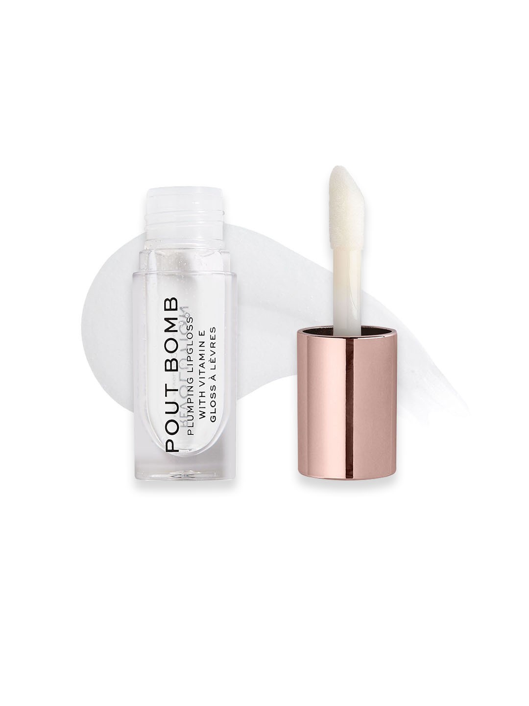 

Makeup Revolution London Pout Bomb Plumping Gloss with Vitamin E 4.6ml - Glaze, Transparent