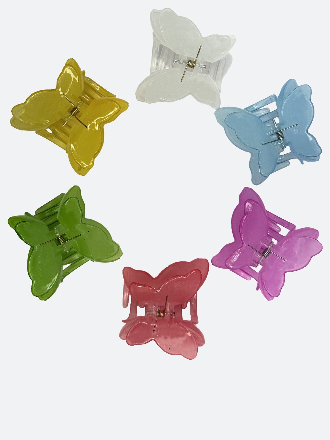 

FCK-3 Women Set of 6 Claw Clips, Yellow