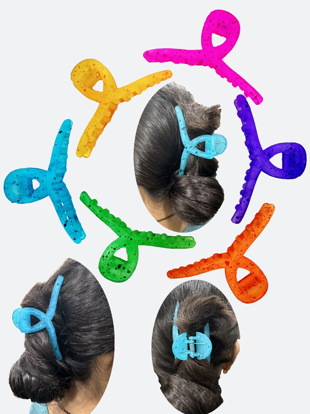 

FCK-3 Set of 6 Claw Clips, Yellow