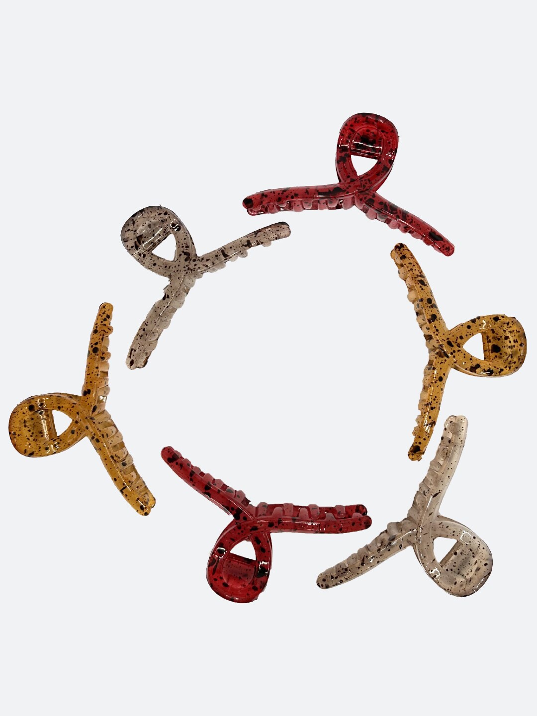 

FCK-3 Set of 6 Claw Clips, Yellow