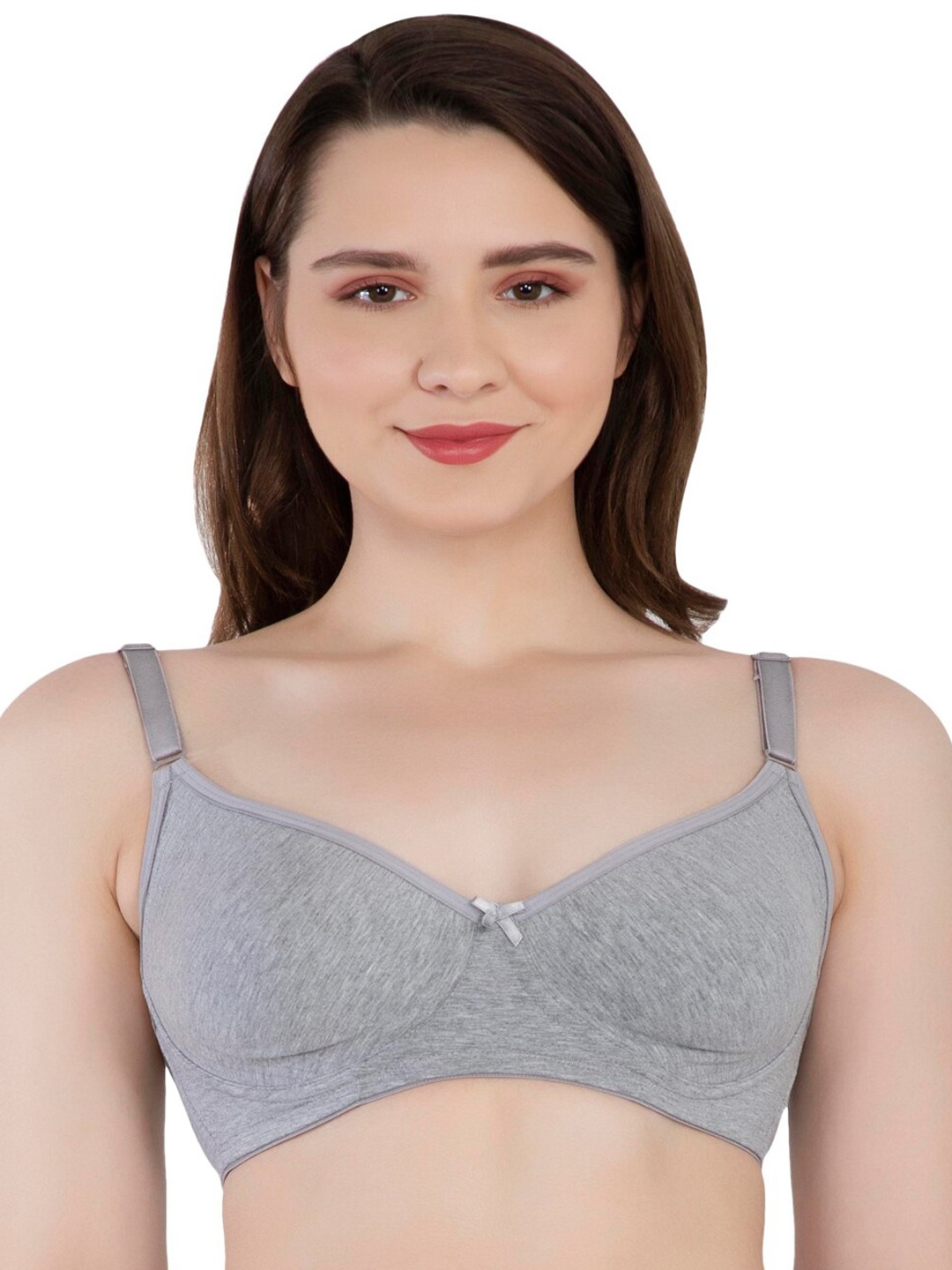 

Eve's Beauty Seamless Medium Coverage Everyday Bra With Side Shaper, Grey