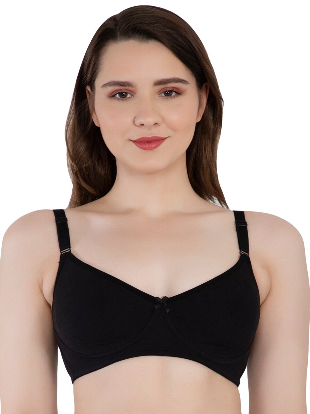 

Eve's Beauty Seamless Medium Coverage Everyday Bra With Side Shaper, Black