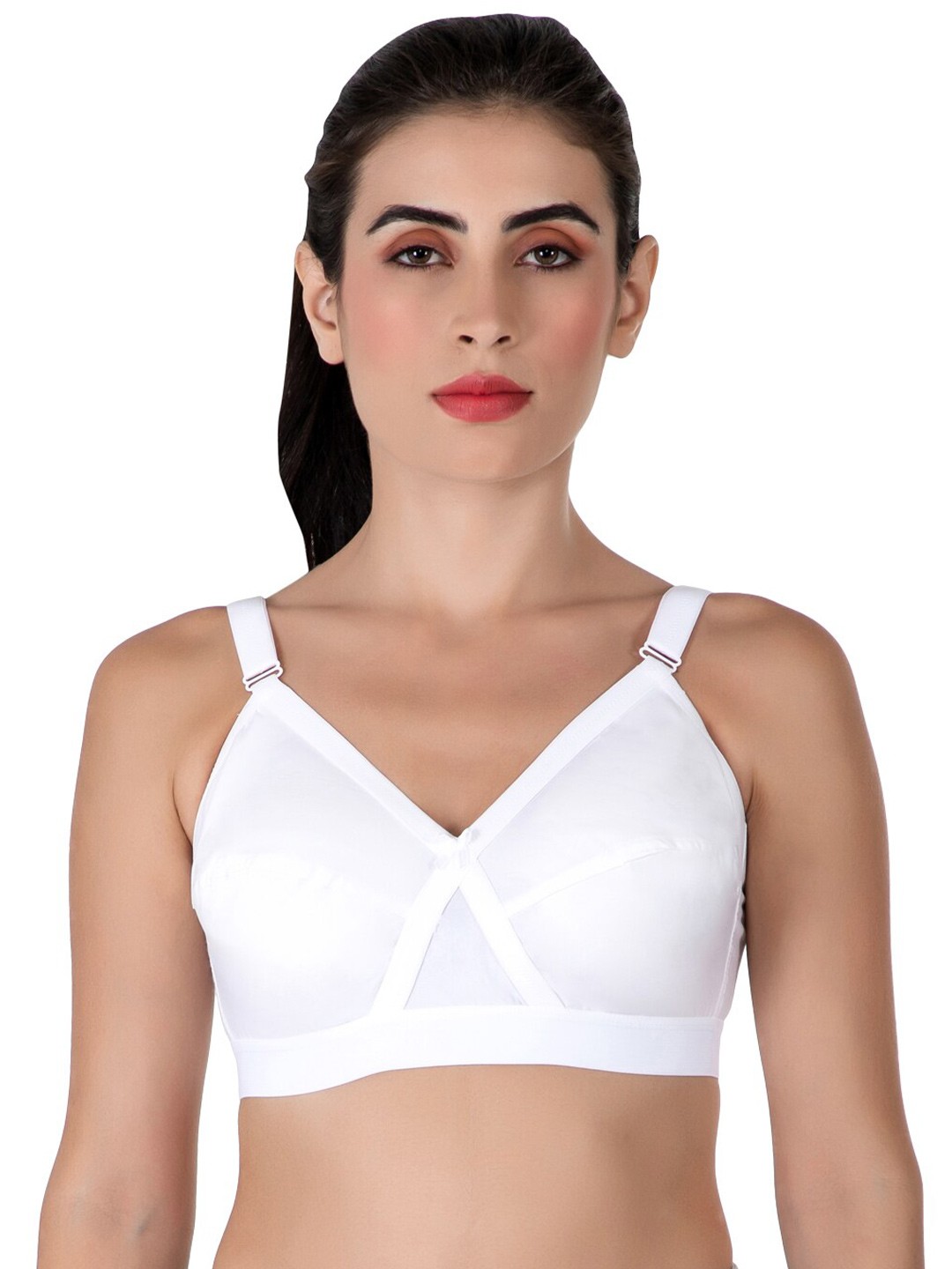 

Eve's Beauty Full Coverage Non Padded Minimizer Bra With All Day Comfort, White