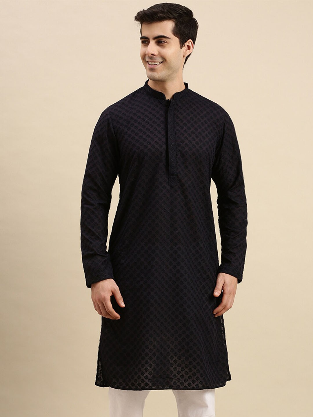 

Sanwara Chikankari Straight Kurta, Blue