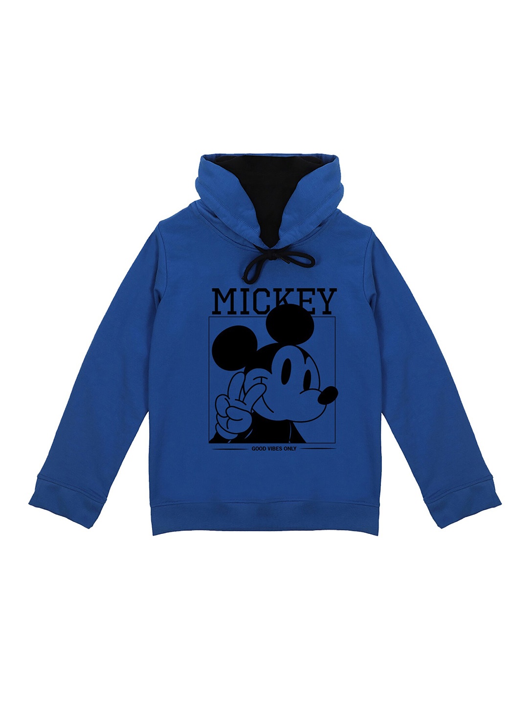 

Wear Your Mind Boys Mickey Mouse Printed Hooded Pullover Sweatshirt, Blue