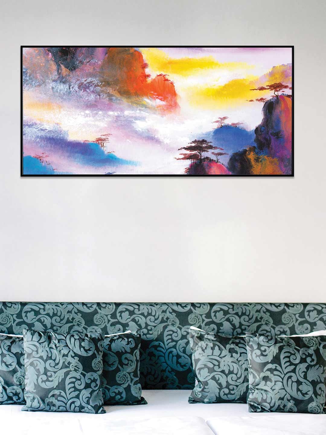 

Art Street Black & Purple Abstract Printed Canvas Wall Art
