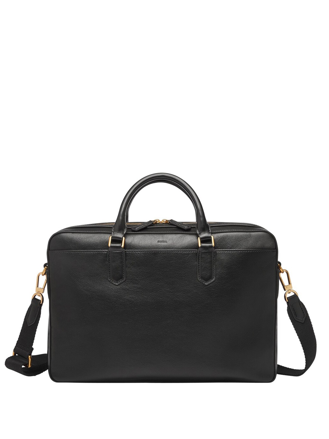 

Fossil Men Leather Laptop Messenger Bag, Black