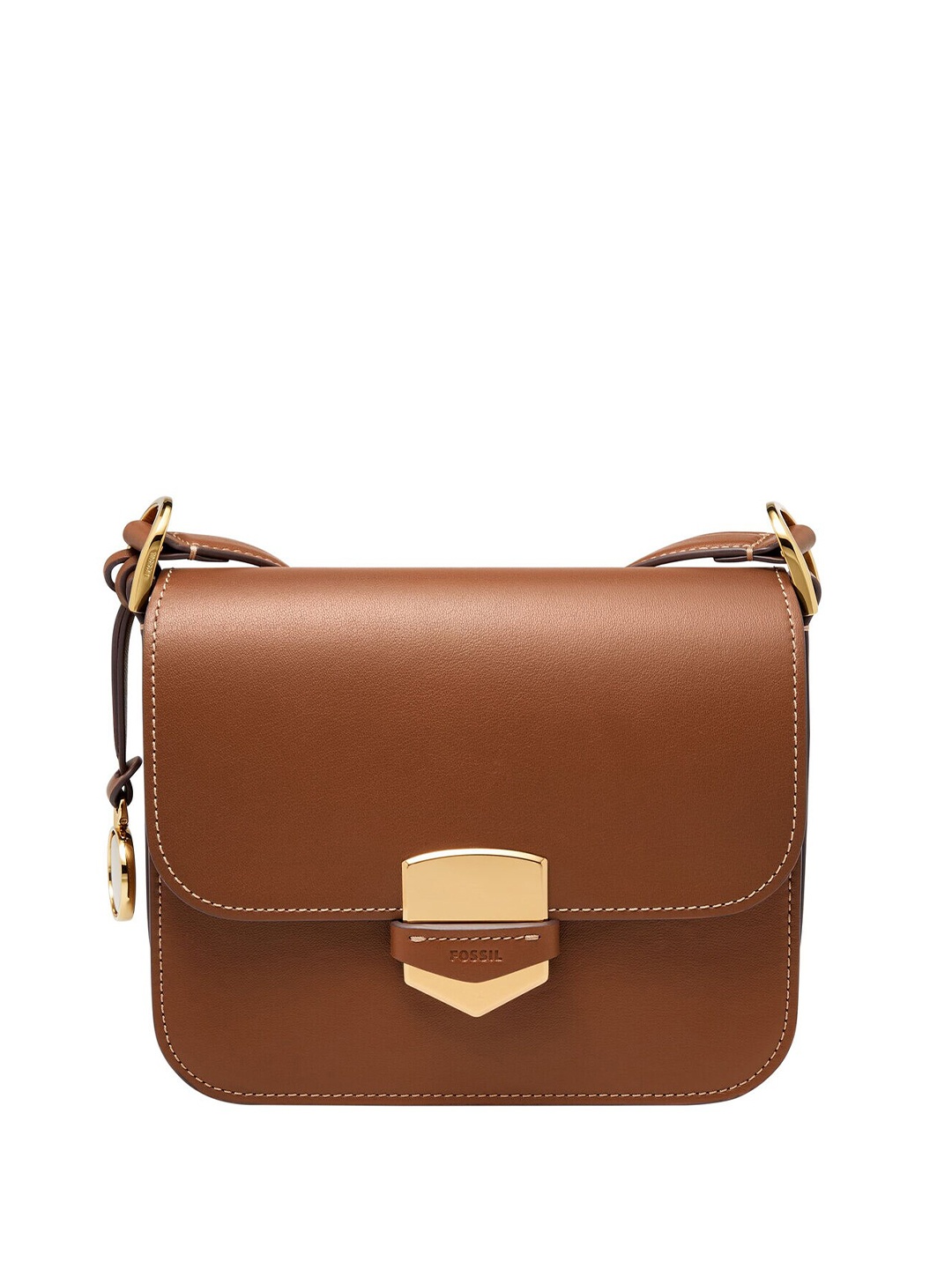 

Fossil Structured Leather Sling Bag, Brown