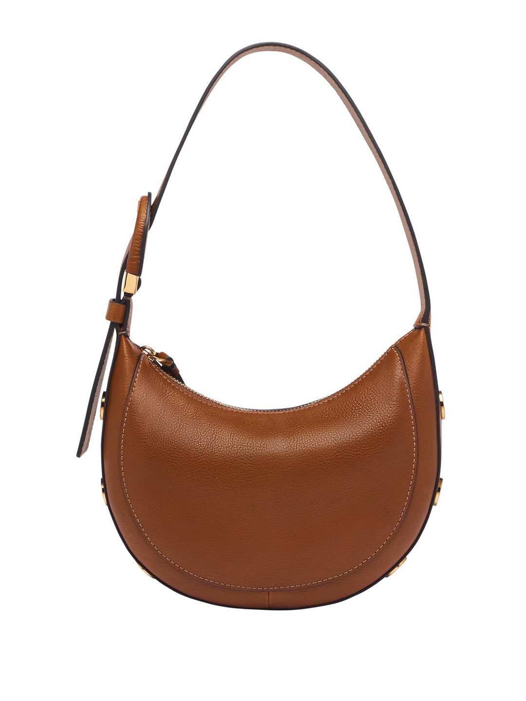 

Fossil Harwell Leather Half Moon Hobo Bag, Brown