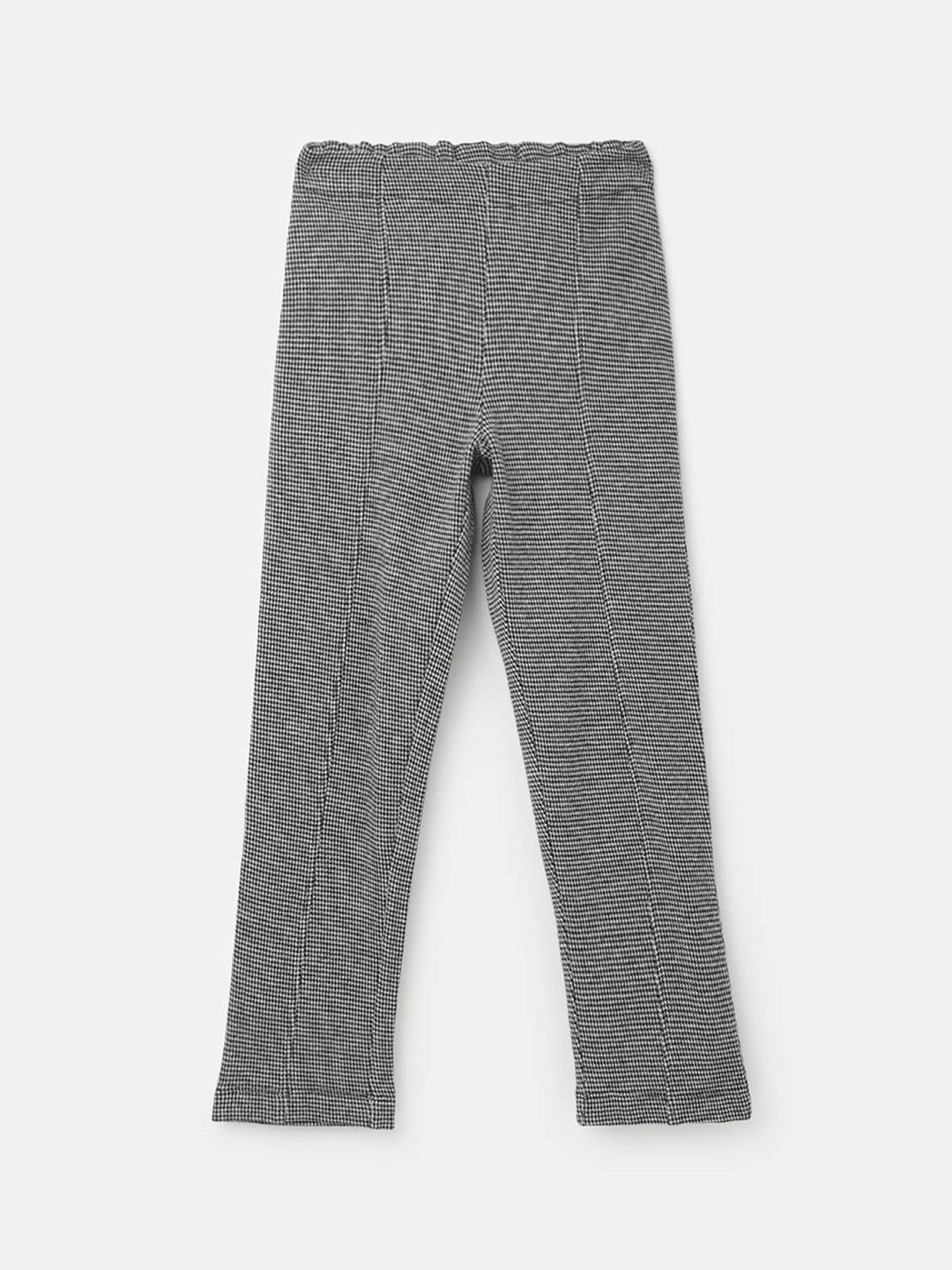 

United Colors of Benetton Girls Abstract Printed Mid-Rise Trousers, Grey
