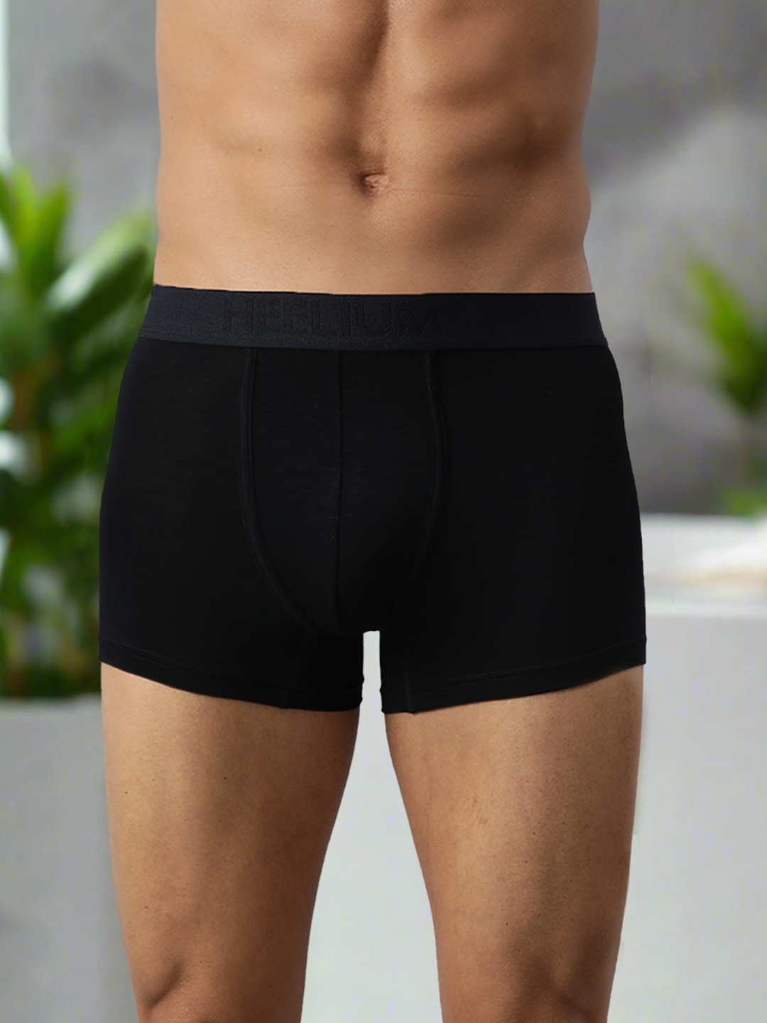 

Heelium Men Bamboo Super Soft & Odour Free Comfort Fit Trunk, Black