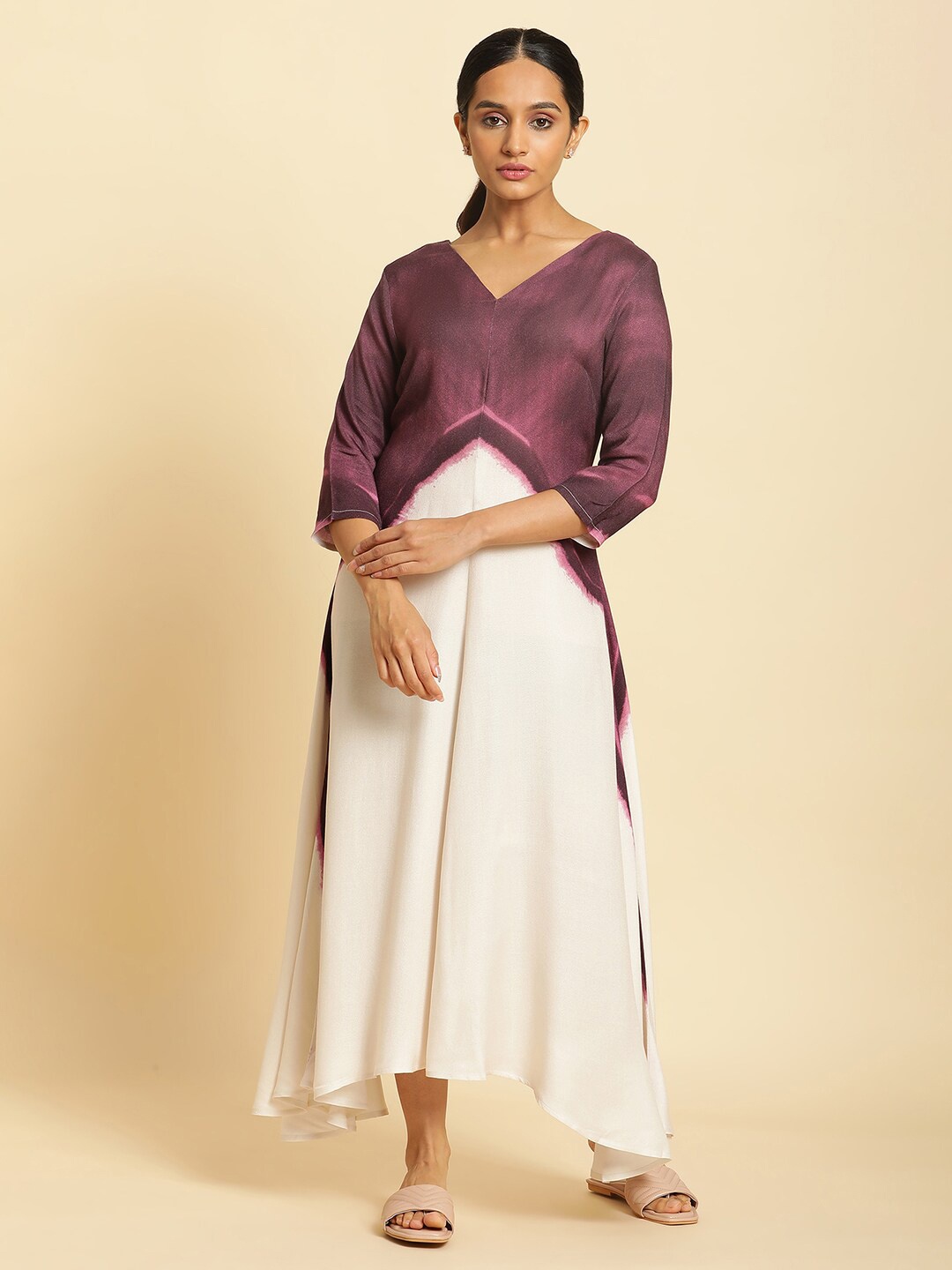 

W Tie & Dye Maxi Dress, Purple