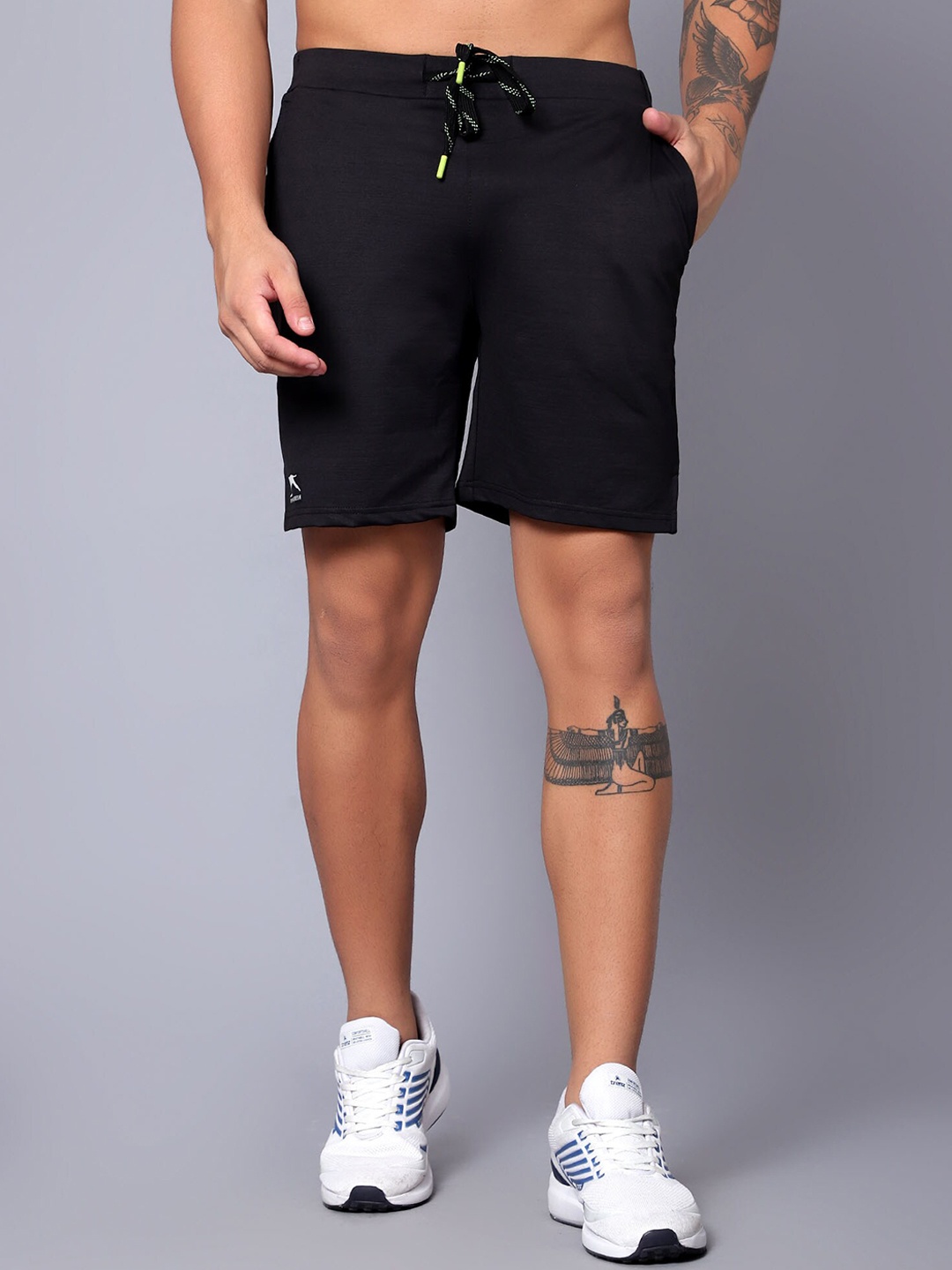 

Shiv Naresh Men Outdoor Sports Shorts with Antimicrobial Technology, Black