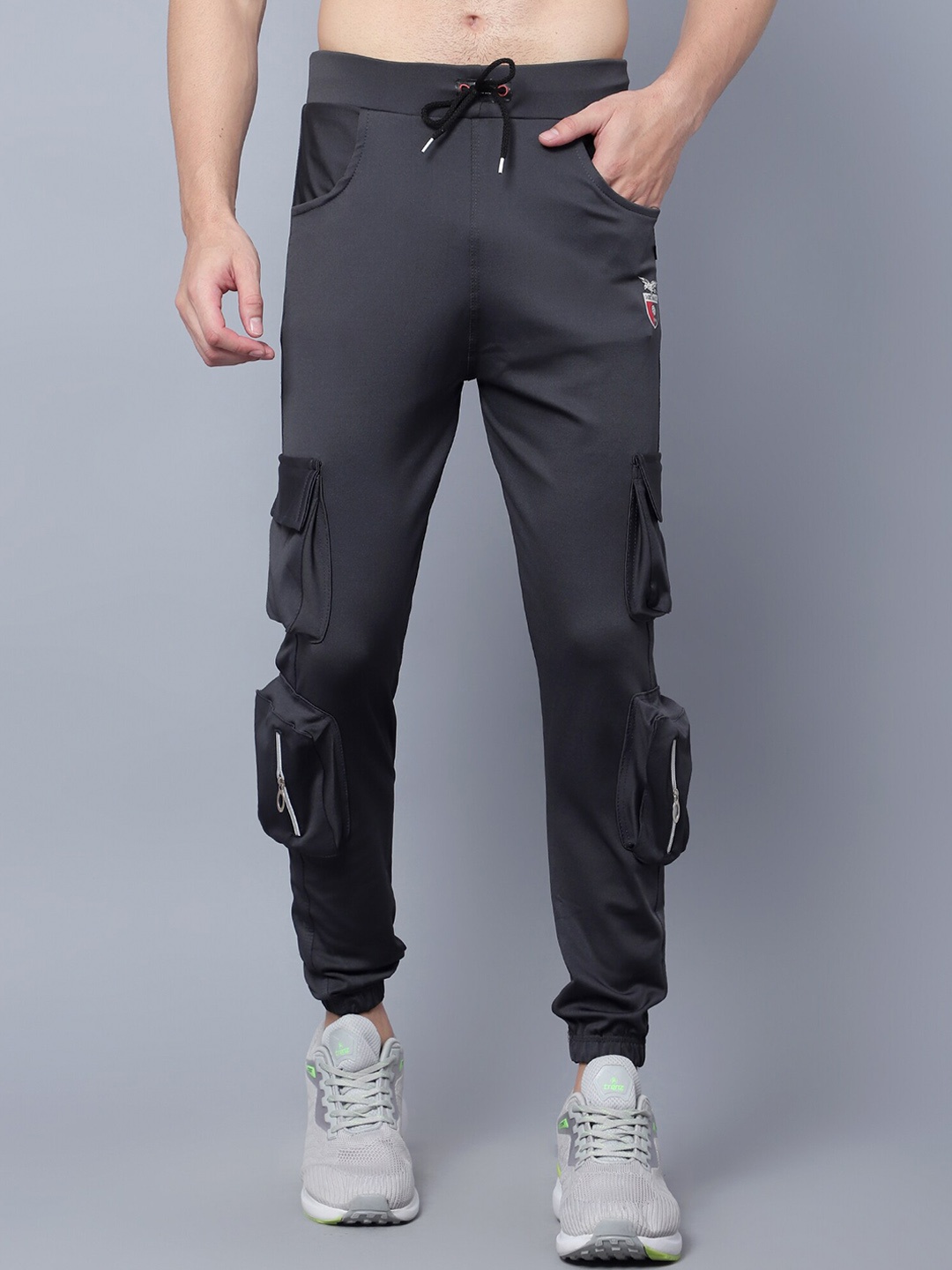 

SKY HEIGHTS Men Slim-Fit Joggers, Charcoal