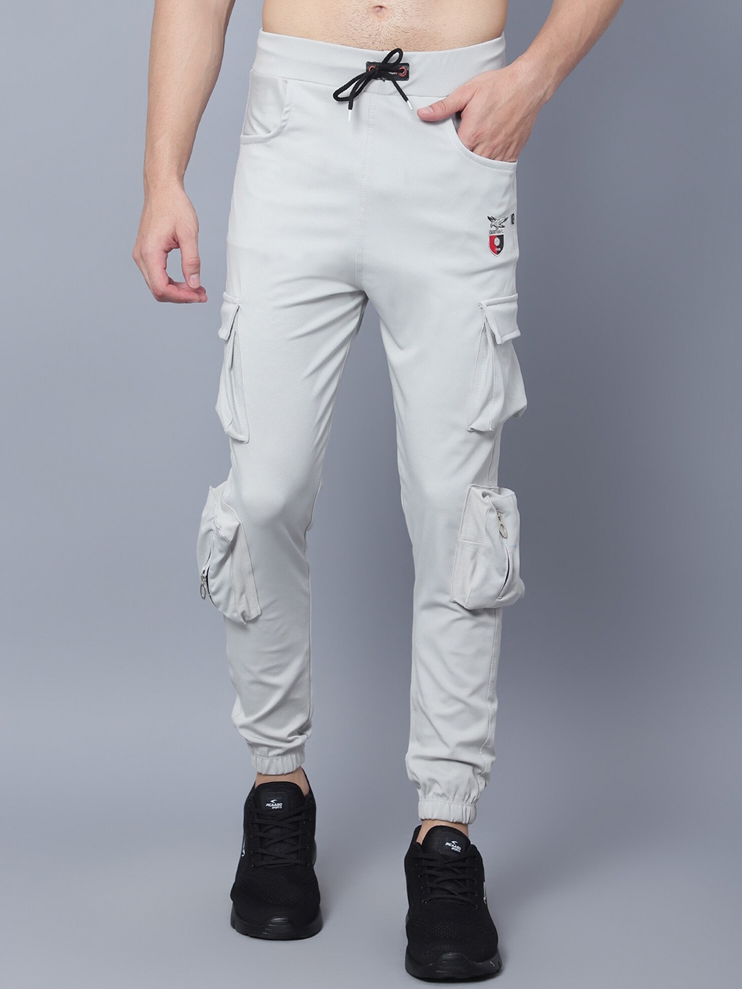 

SKY HEIGHTS Men Slim-Fit Joggers, Grey