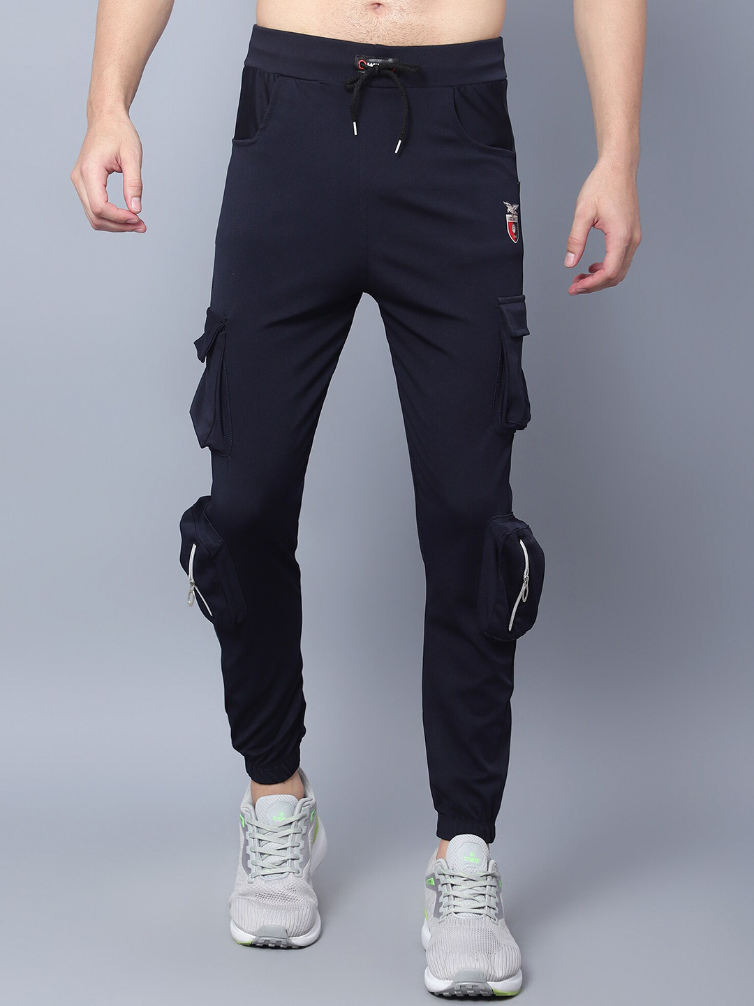

SKY HEIGHTS Men Slim-Fit Joggers, Navy blue