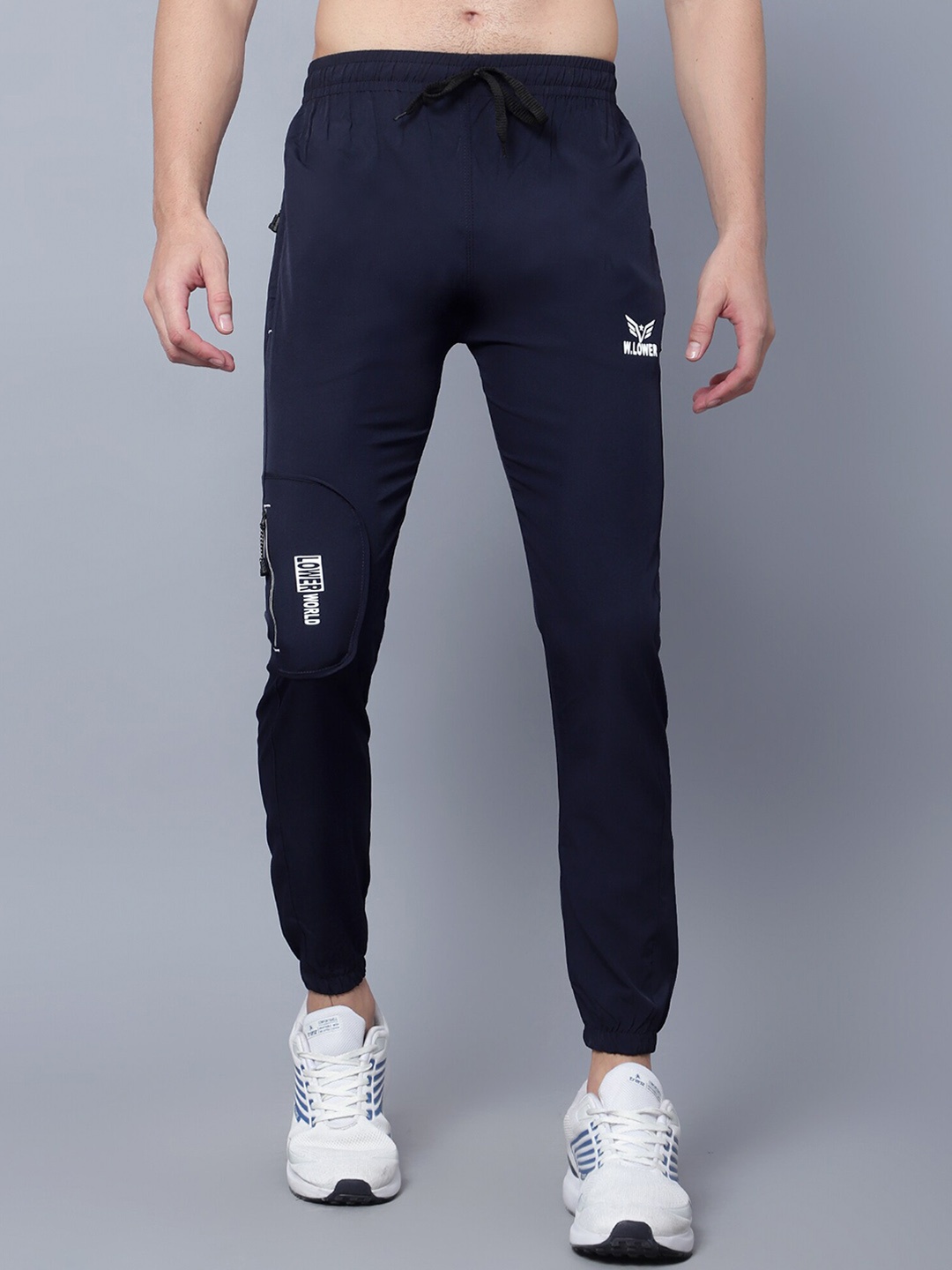 

SKY HEIGHTS Men Slim-Fit Joggers, Navy blue