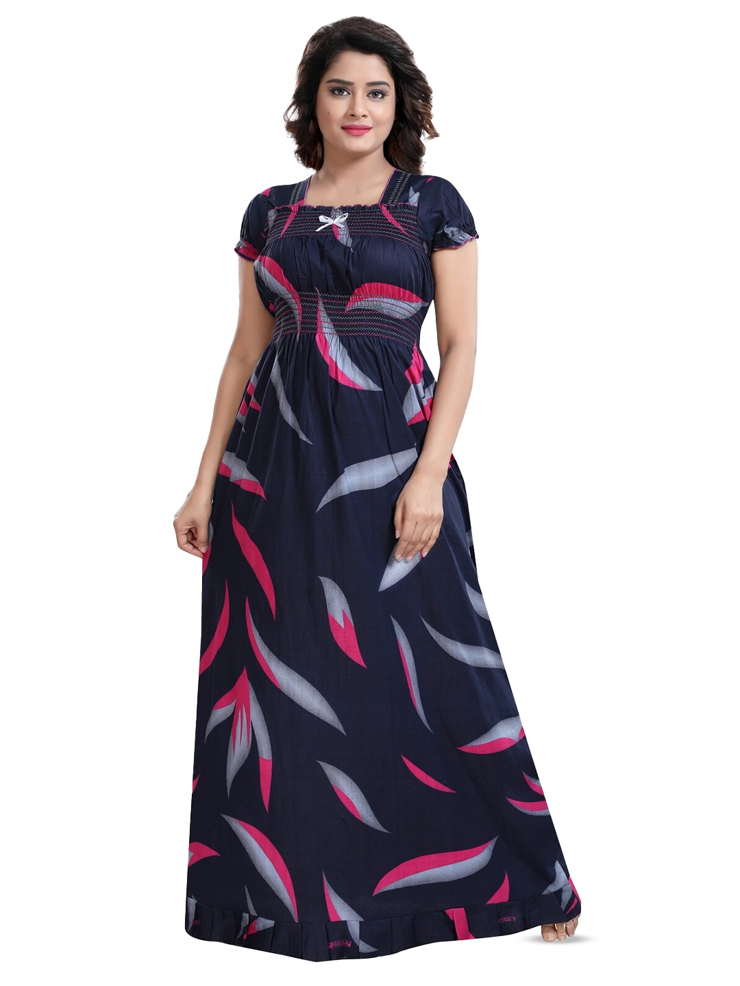 

CINCO Printed Maxi Nightdress, Blue