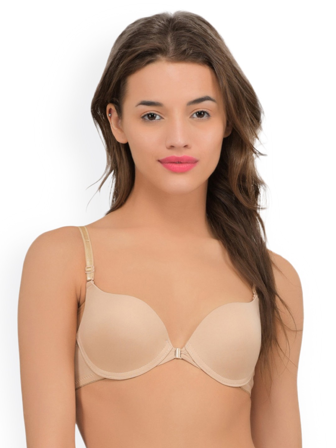 

PrettyCat Beige Solid Underwired Lightly Padded Push-Up Bra PCBR20304736B