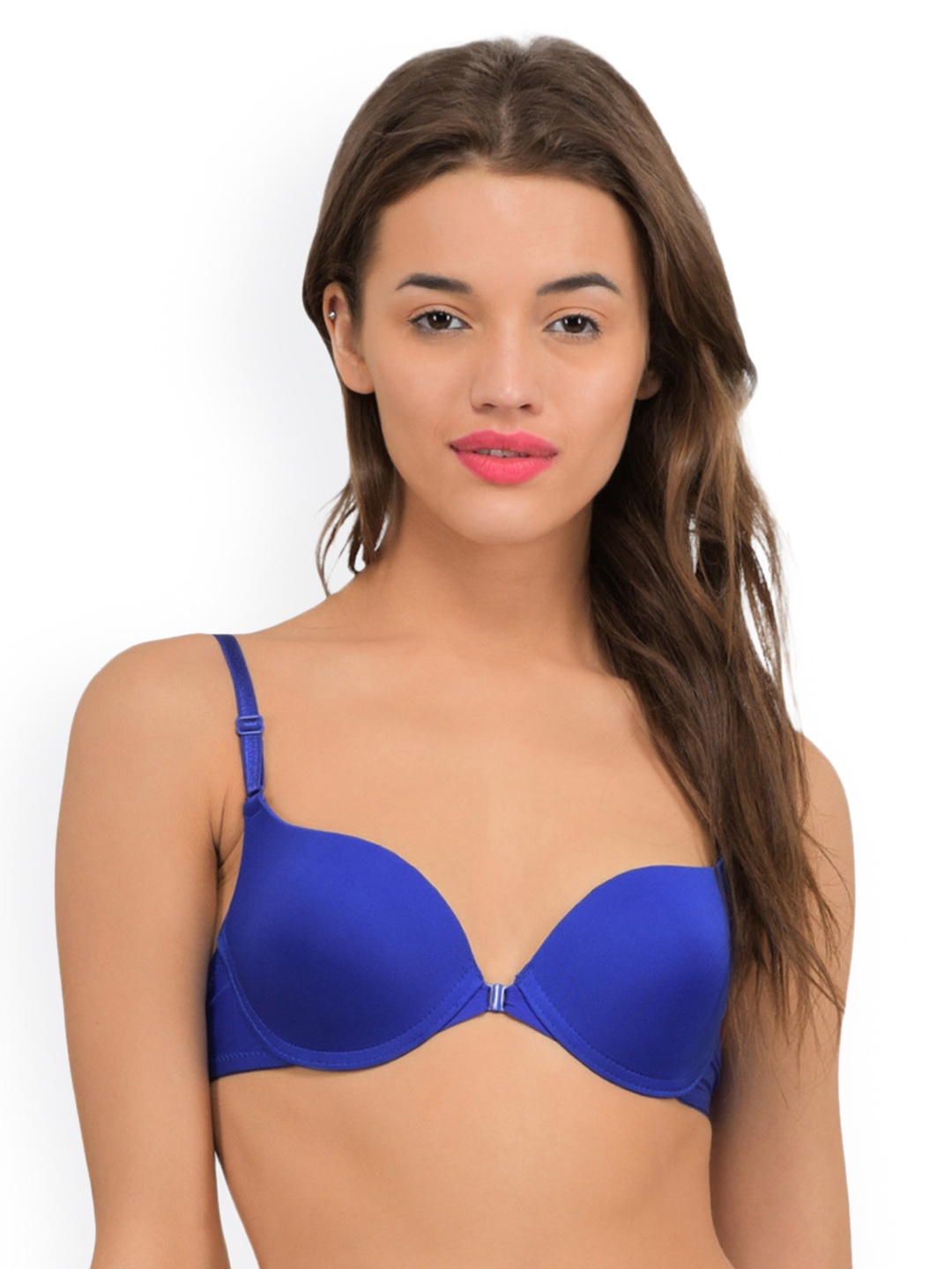 

PrettyCat Blue Solid Underwired Lightly Padded Push-Up Bra PCBR20304836B