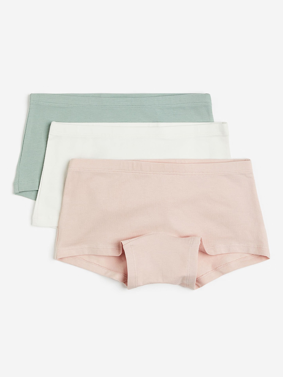 

H&M Girls 3-Pack Boxer Briefs, White