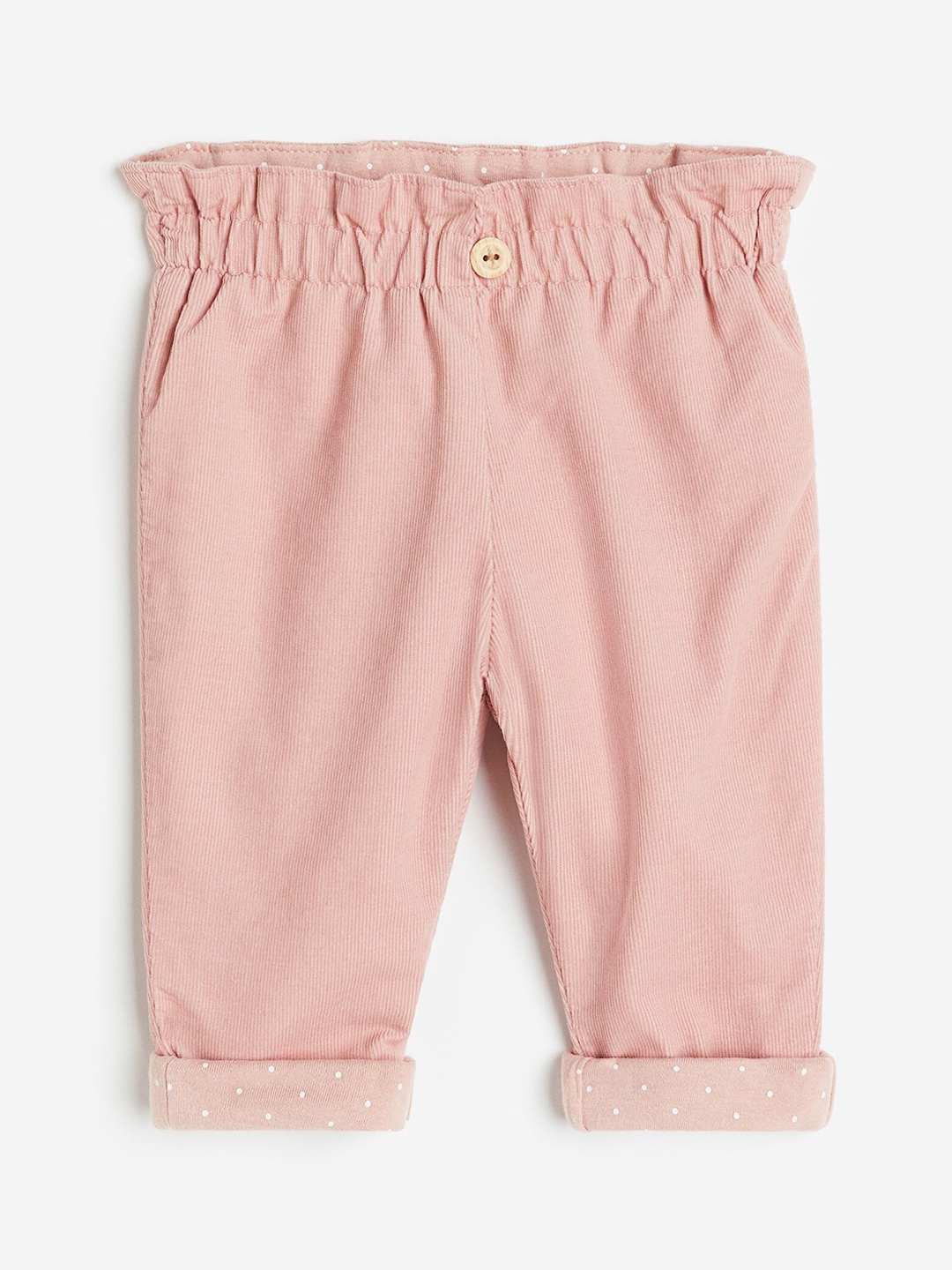 

H&M Boys Lined Corduroy Trousers, Pink