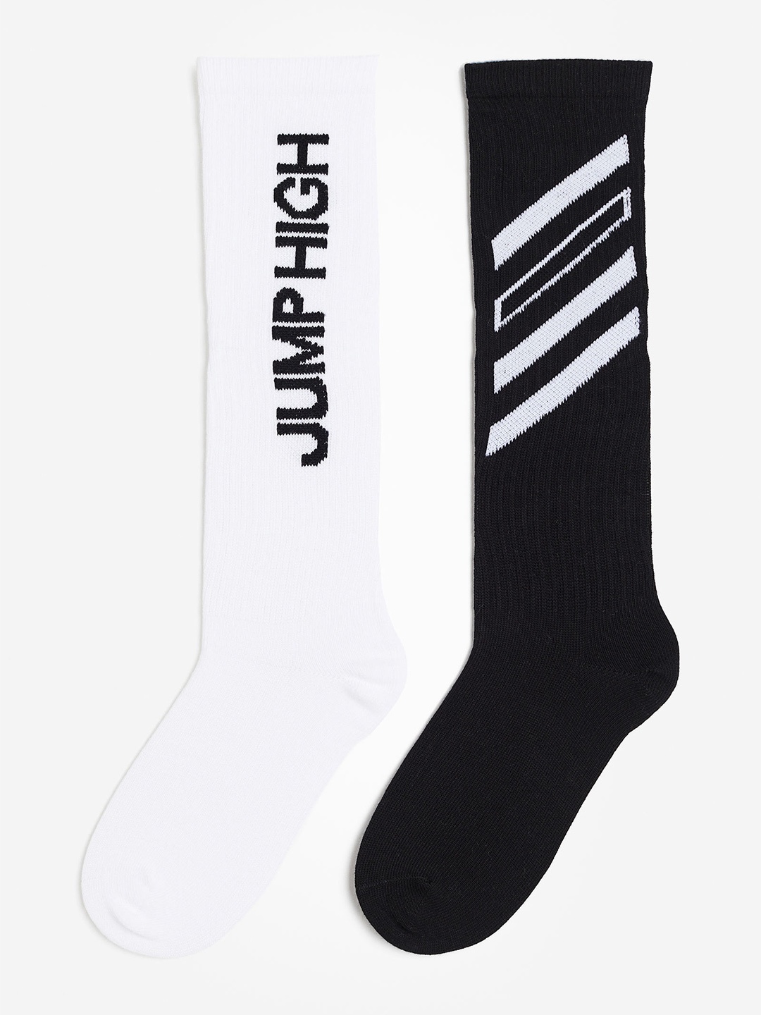

H&M Girls DryMove Knee-High Sports Socks, White
