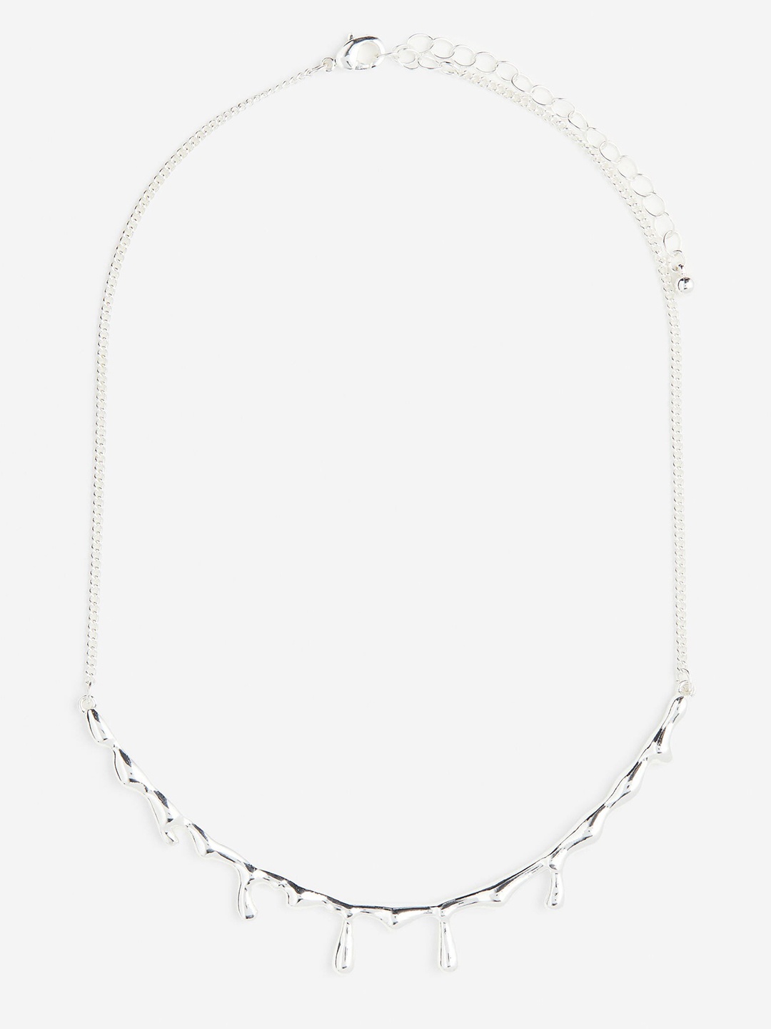 

H&M Drip-Look Short Necklace, Silver