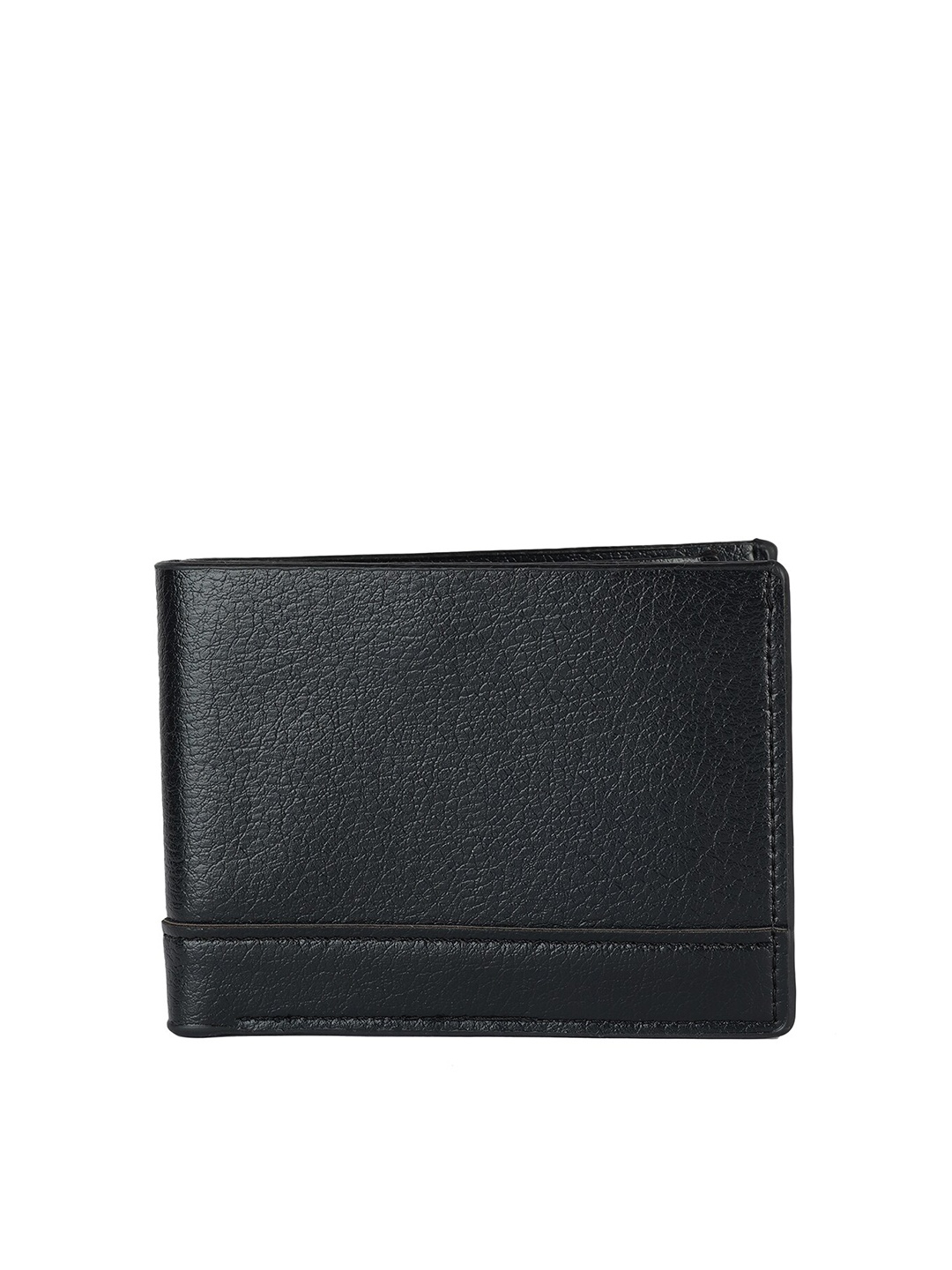 

ZEVORA Textured Two Fold Wallet, Black