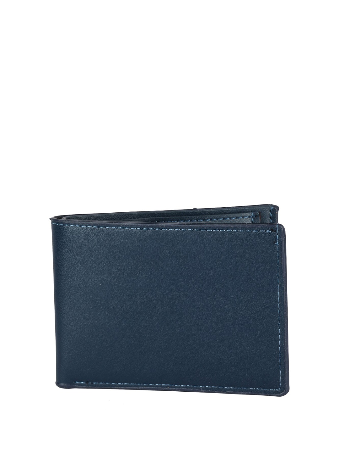 

ZEVORA Men Leather Water Resistance Two Fold Wallet, Blue