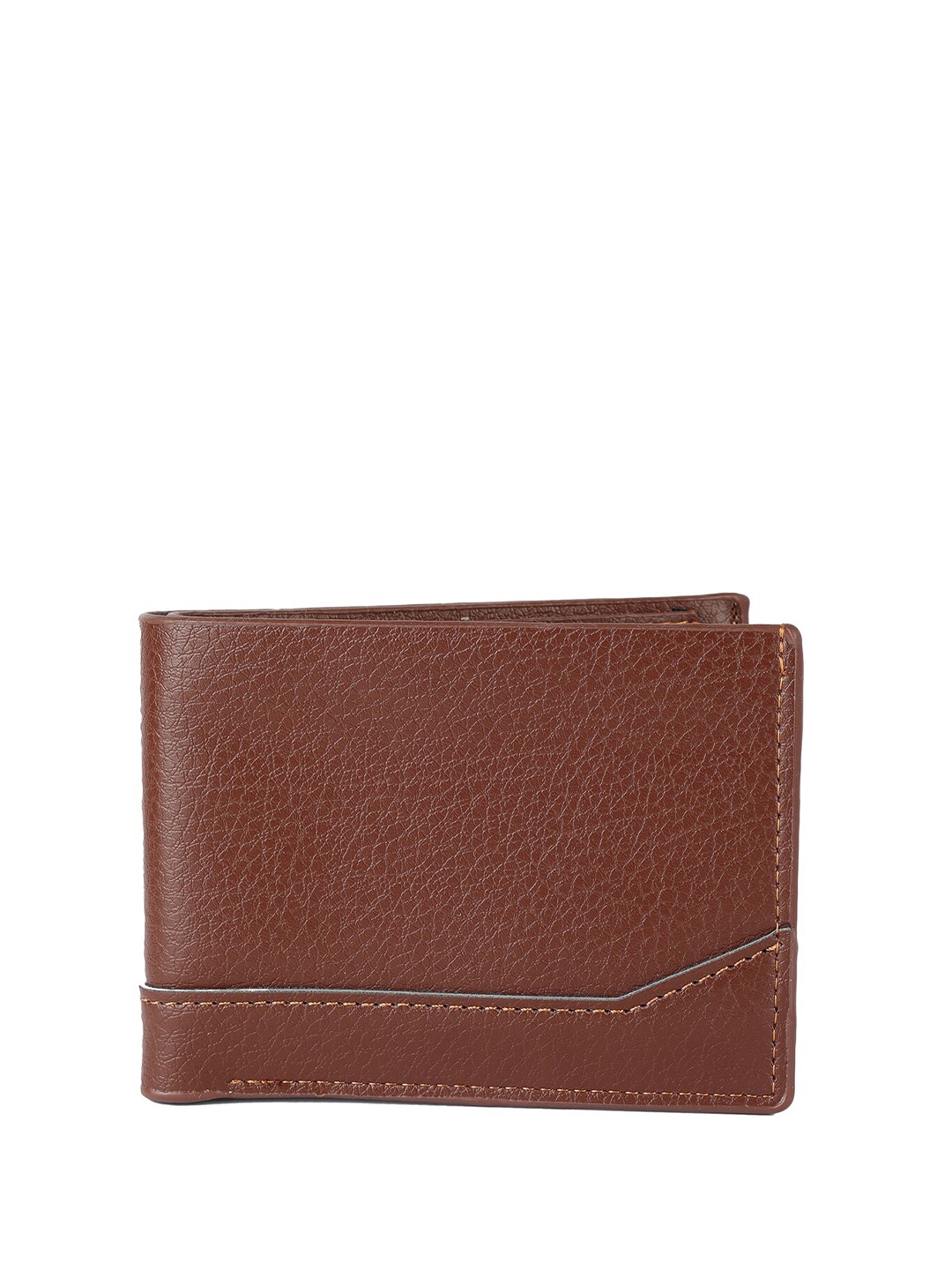 

ZEVORA Textured Two Fold Wallet, Brown