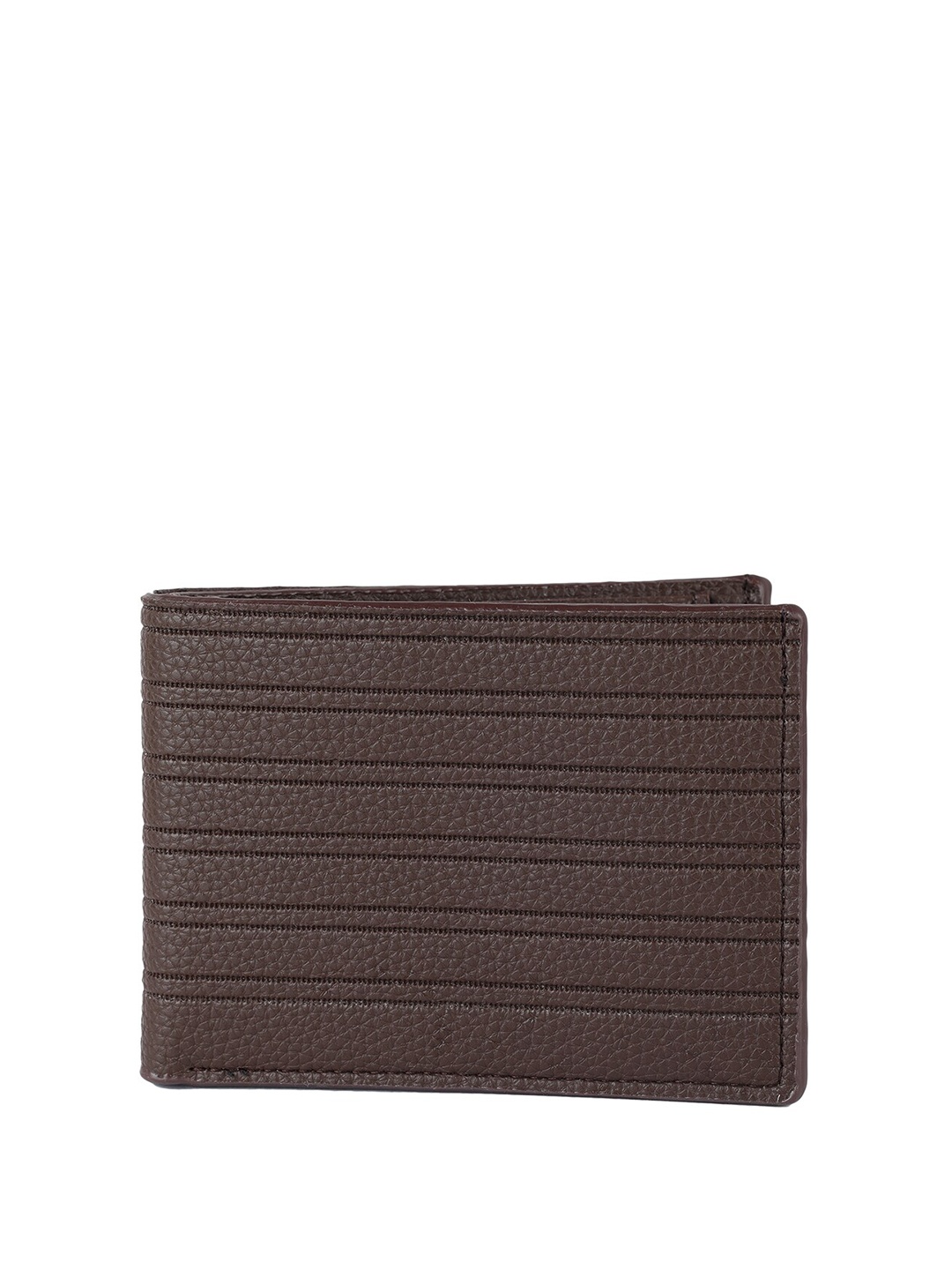 

ZEVORA Striped Two Fold Wallet, Brown
