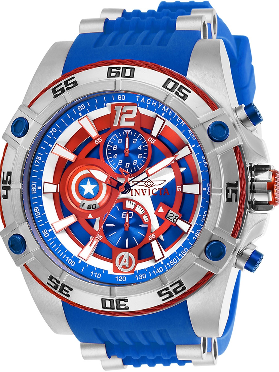 

Invicta Men Straps Analogue Motion Powered Watch 26780, Blue