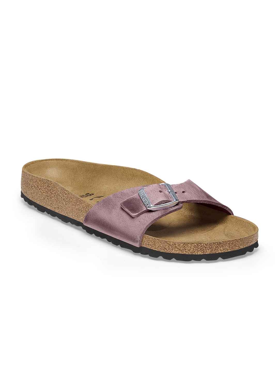 

Birkenstock Madrid Lavender Narrow Width Oiled Leather One-Strap Sandals, Purple