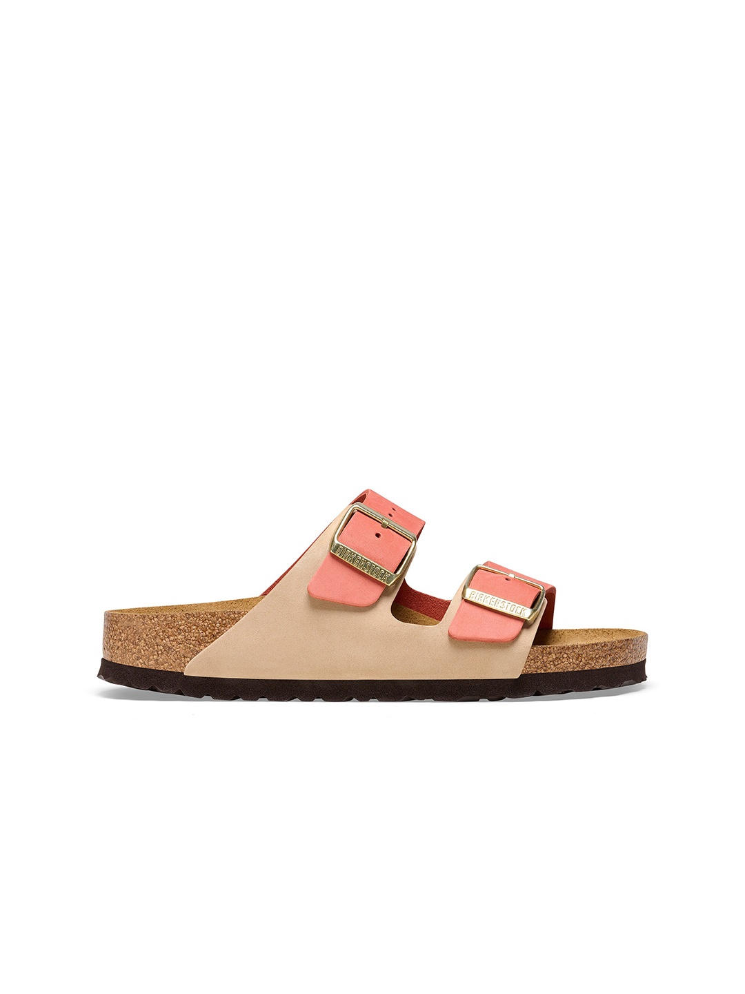 

Birkenstock Arizona Mars Red/Sandcastle Narrow Width Nubuck Leather Two-Strap Sandals