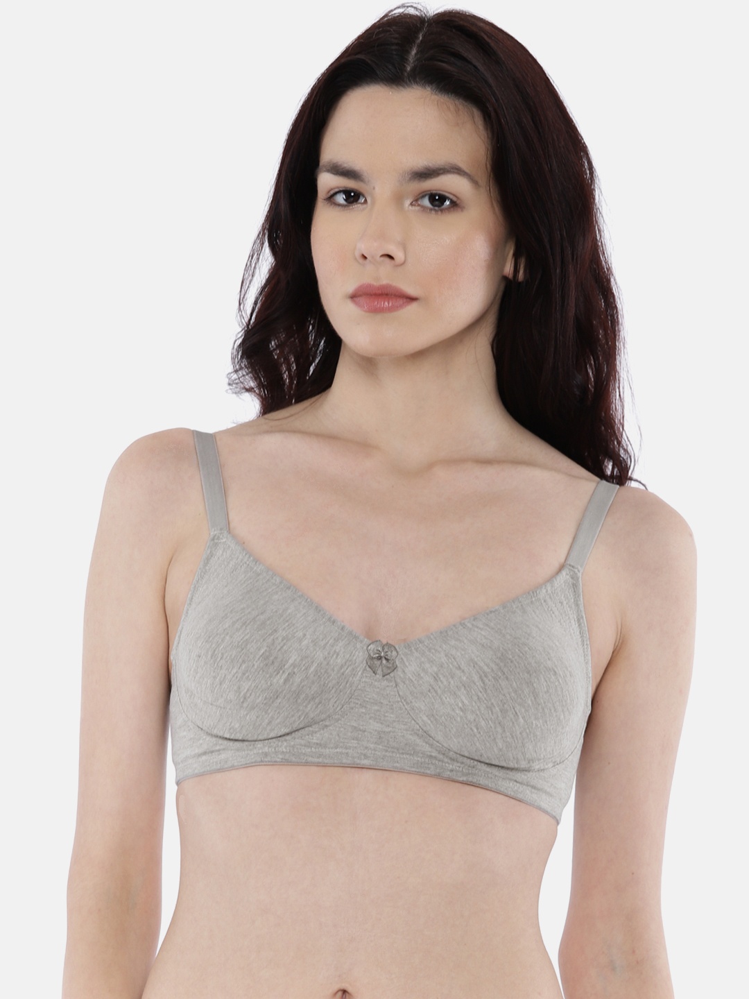 

Ginger by Lifestyle Grey Solid Non-Wired Non Padded Everyday Bra