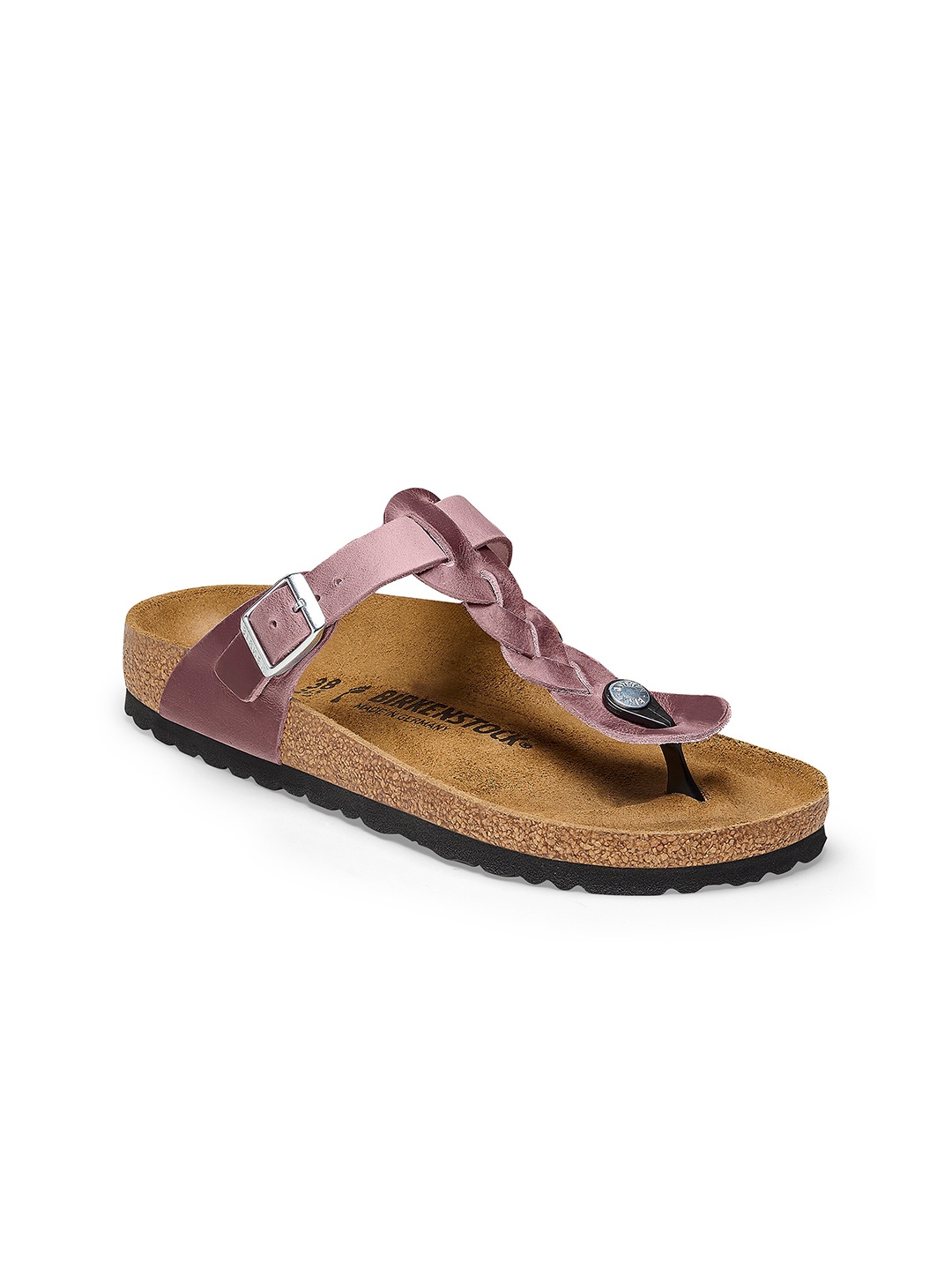 

Birkenstock Gizeh Leather Regular Width T-Strap Flats, Lavender