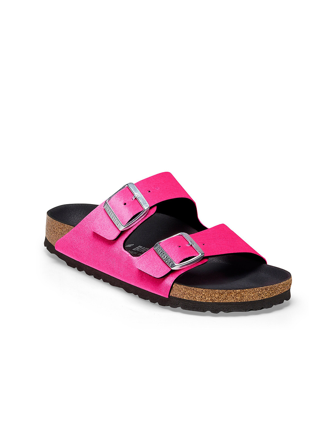

Birkenstock Arizona Rivet Logo Velvet Pink Narrow Width Velvet Two-Strap Sandals