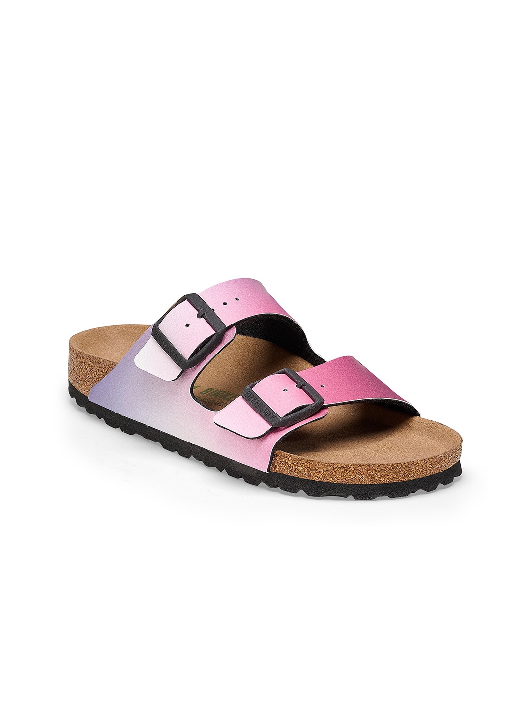 

Birkenstock Arizona Ombre Pink/Purple Narrow Width Birko-Flor Two-Strap Sandals