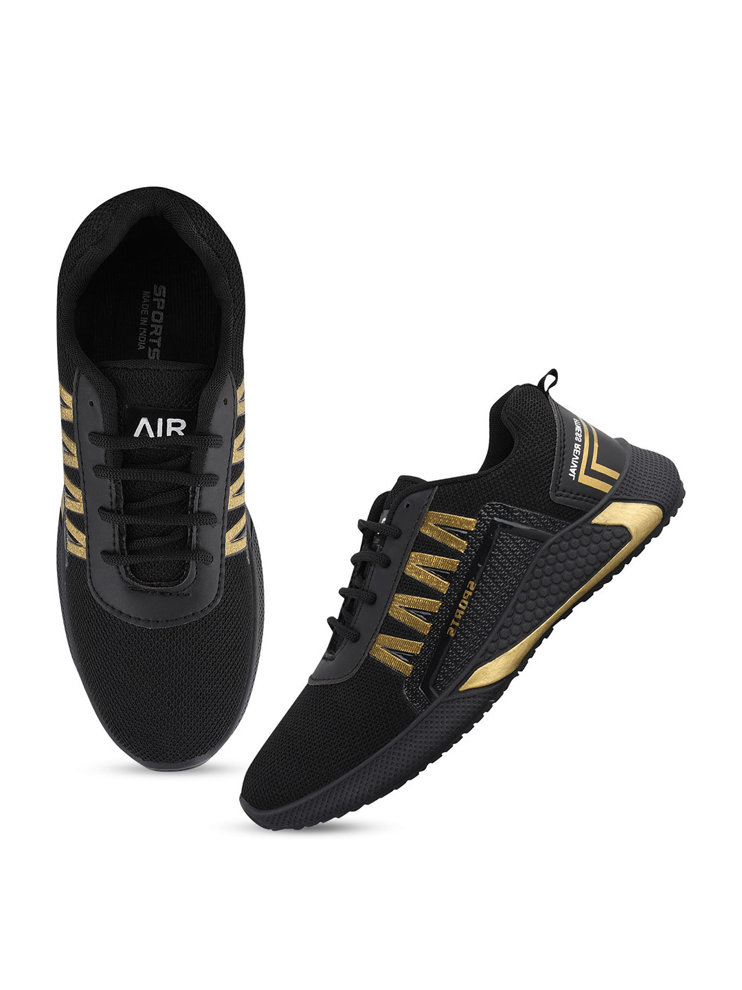 

BIRDE Boys Mesh Running Shoes, Black