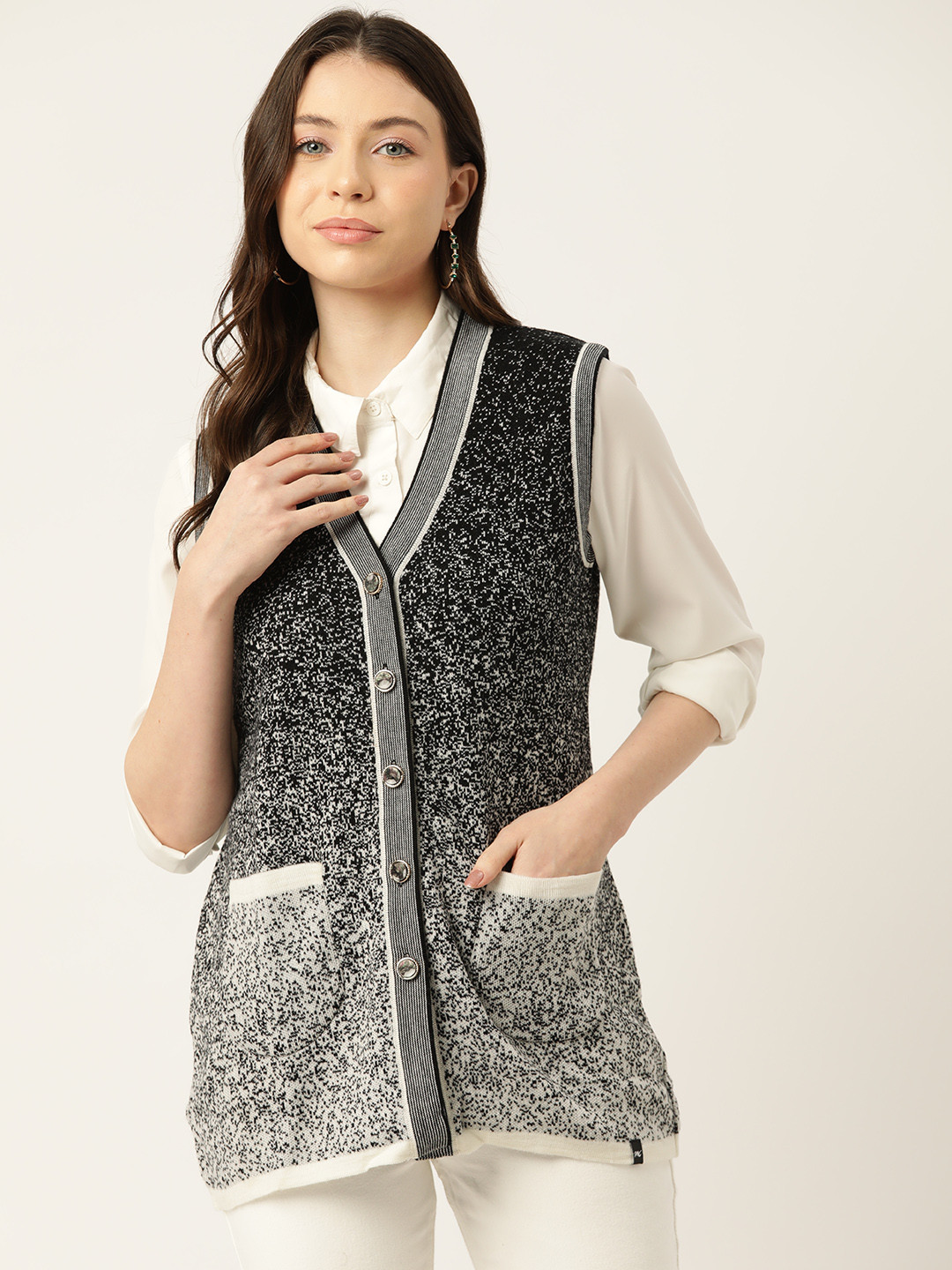 

Monte Carlo Self-Design Cardigan, Black