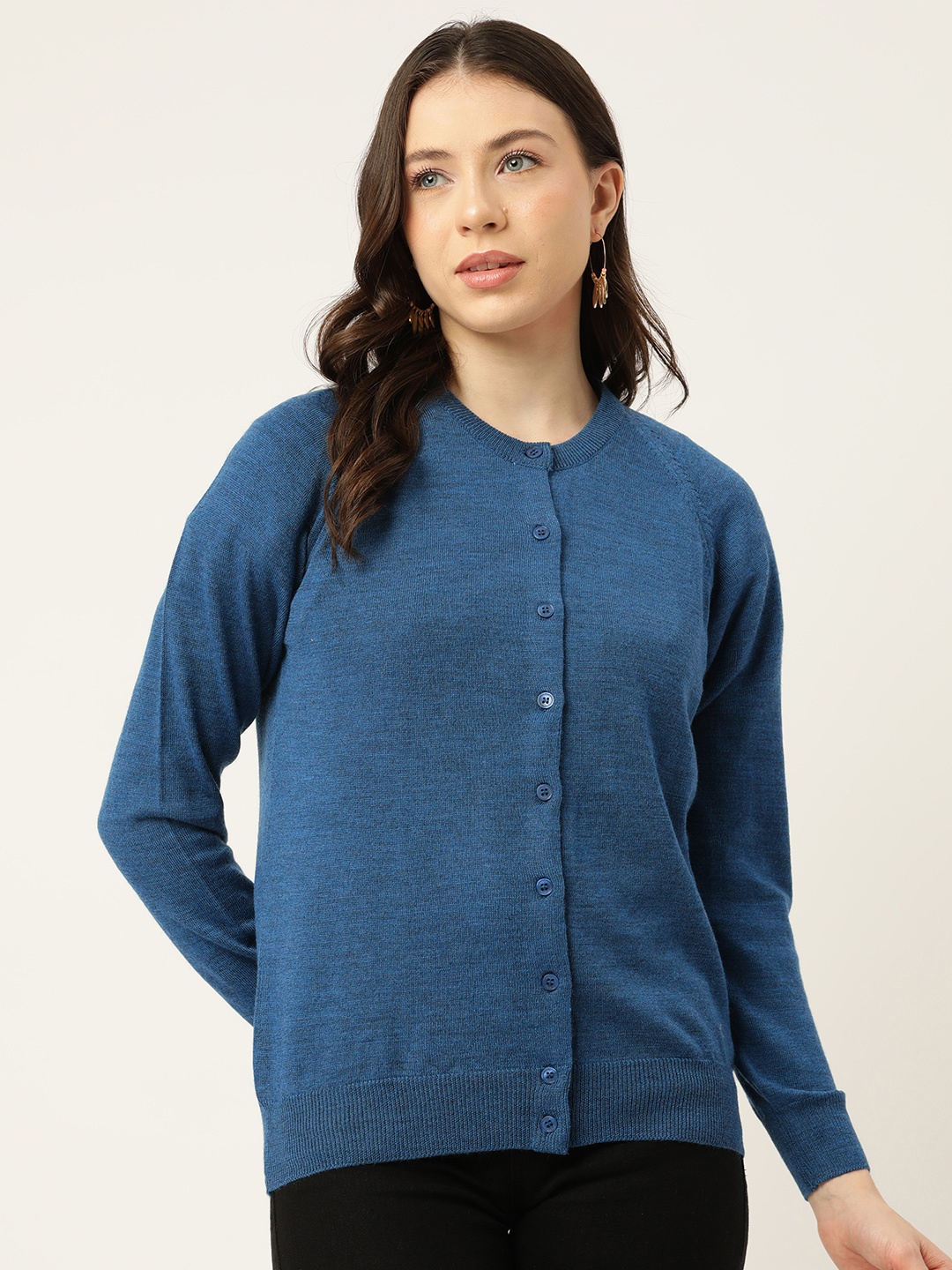 

Monte Carlo Women Woollen Cardigan, Teal