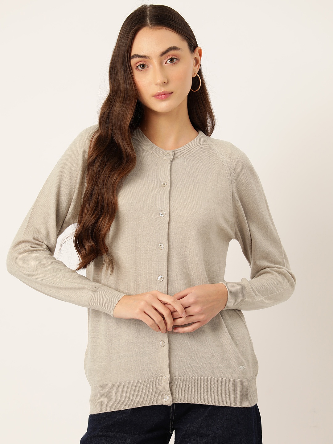 

Monte Carlo Women Woollen Cardigan, Beige